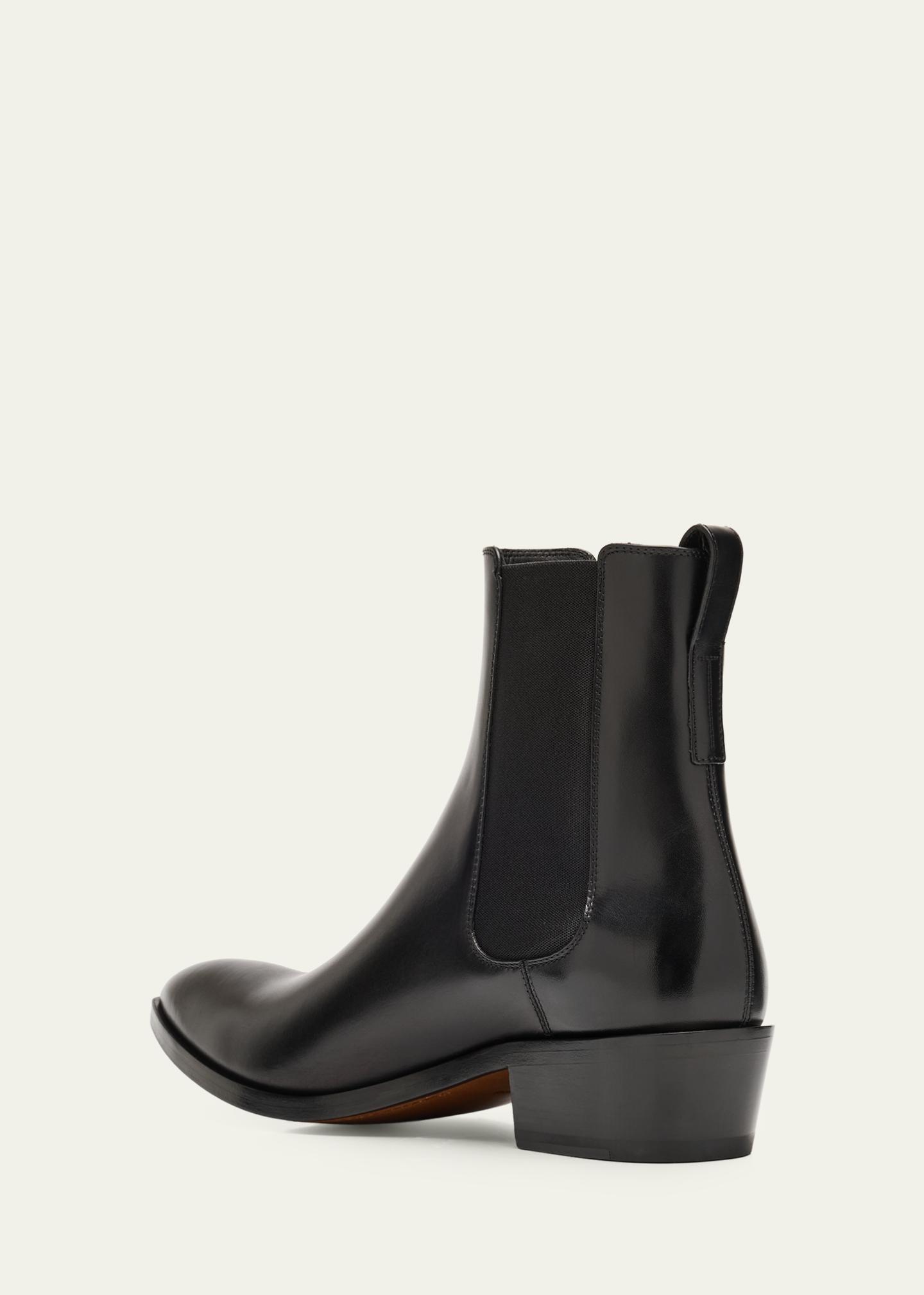 Tom Ford Guilford Black Leather Chelsea Buckle Boots 10.5 Men main image 4
