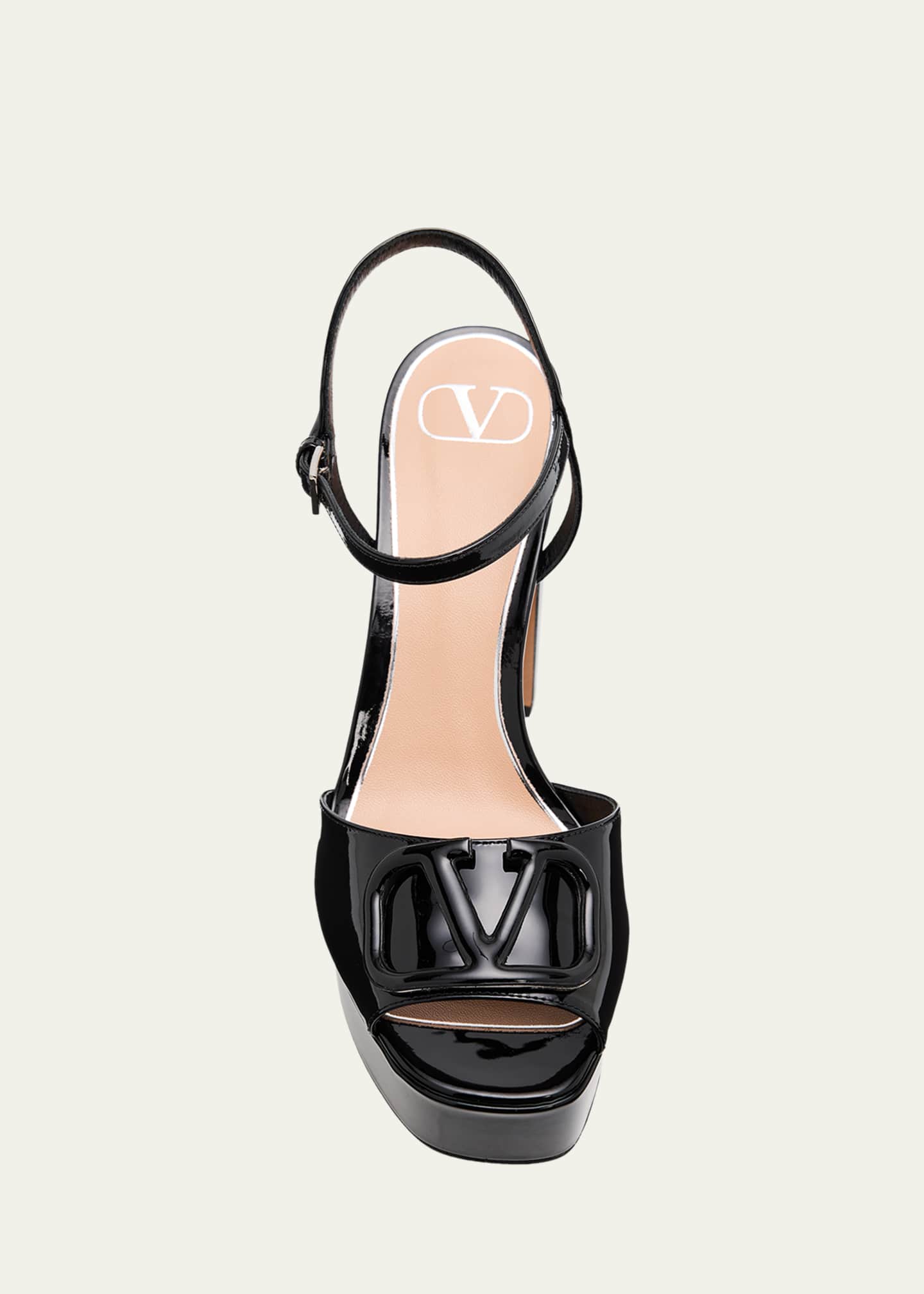 Valentino Garavani 115mm VLogo Signature Patent Leather Platform