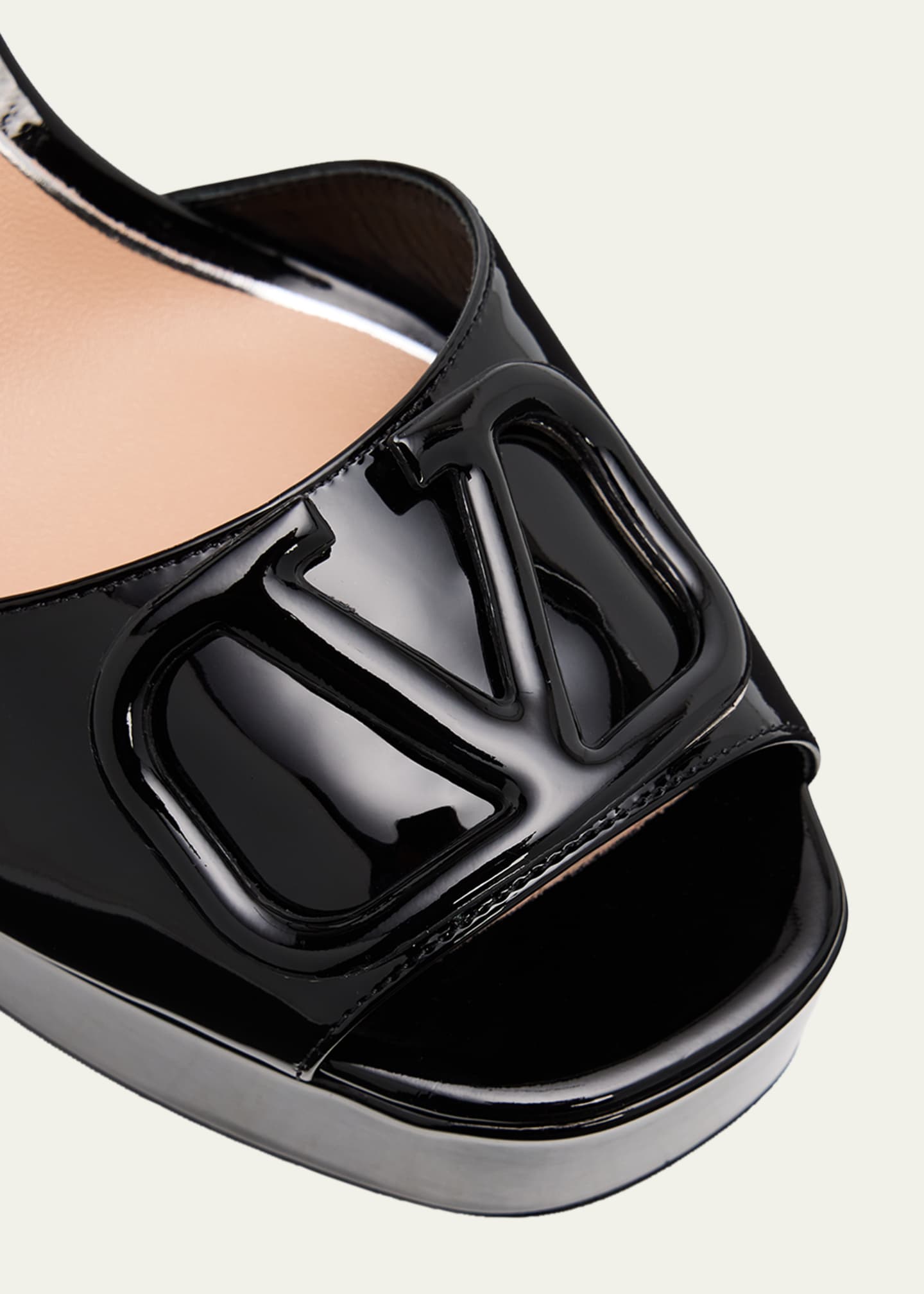 Valentino Garavani 115mm VLogo Signature Patent Leather Platform