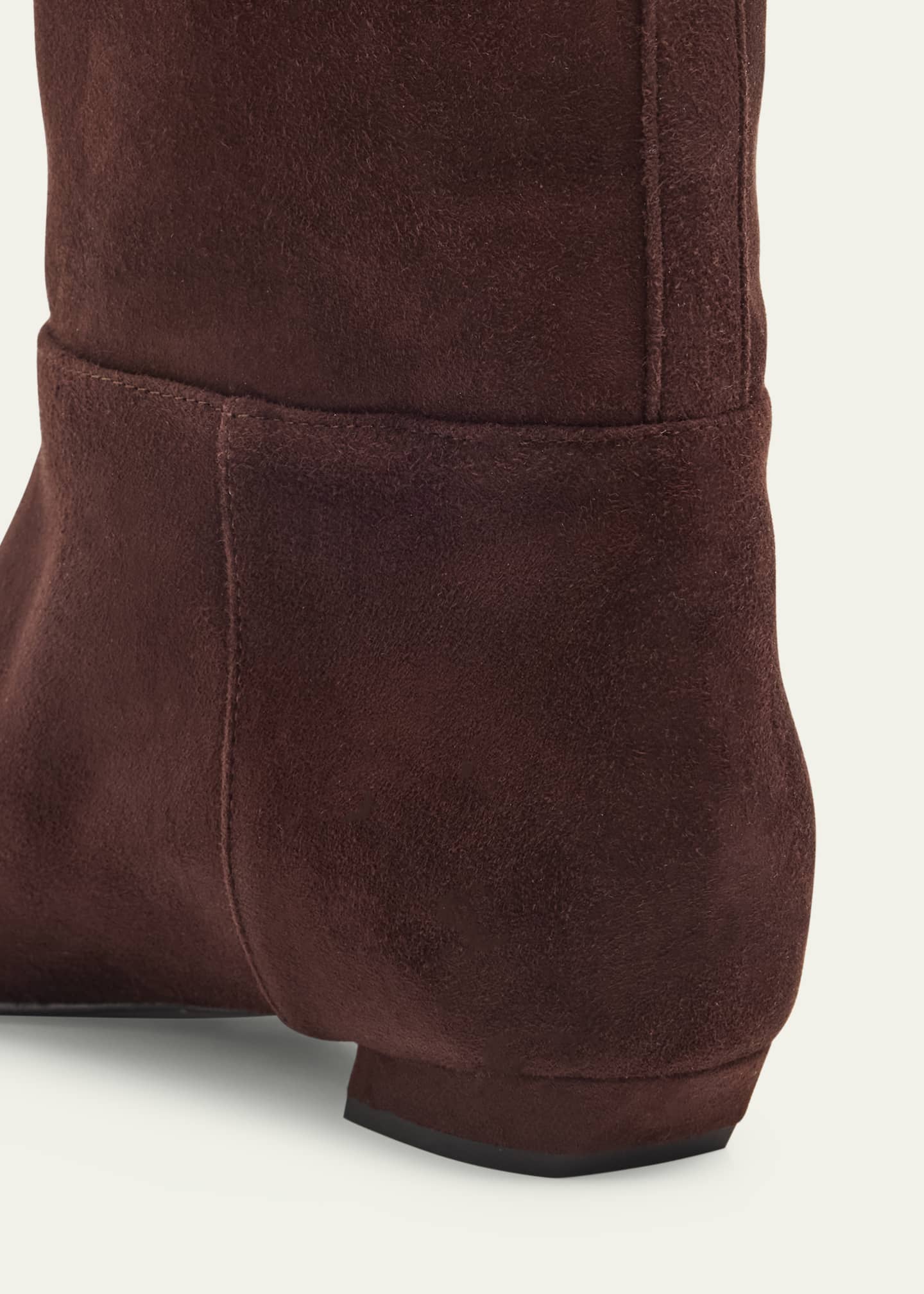 Trap Flat Leather Knee-High Boots