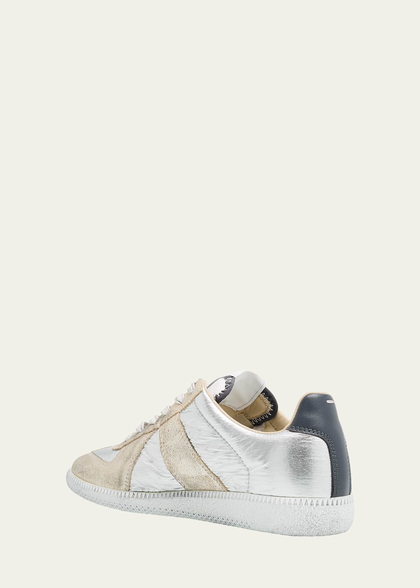 Maison Margiela Replica Leather Suede Low-Top Sneakers - Bergdorf