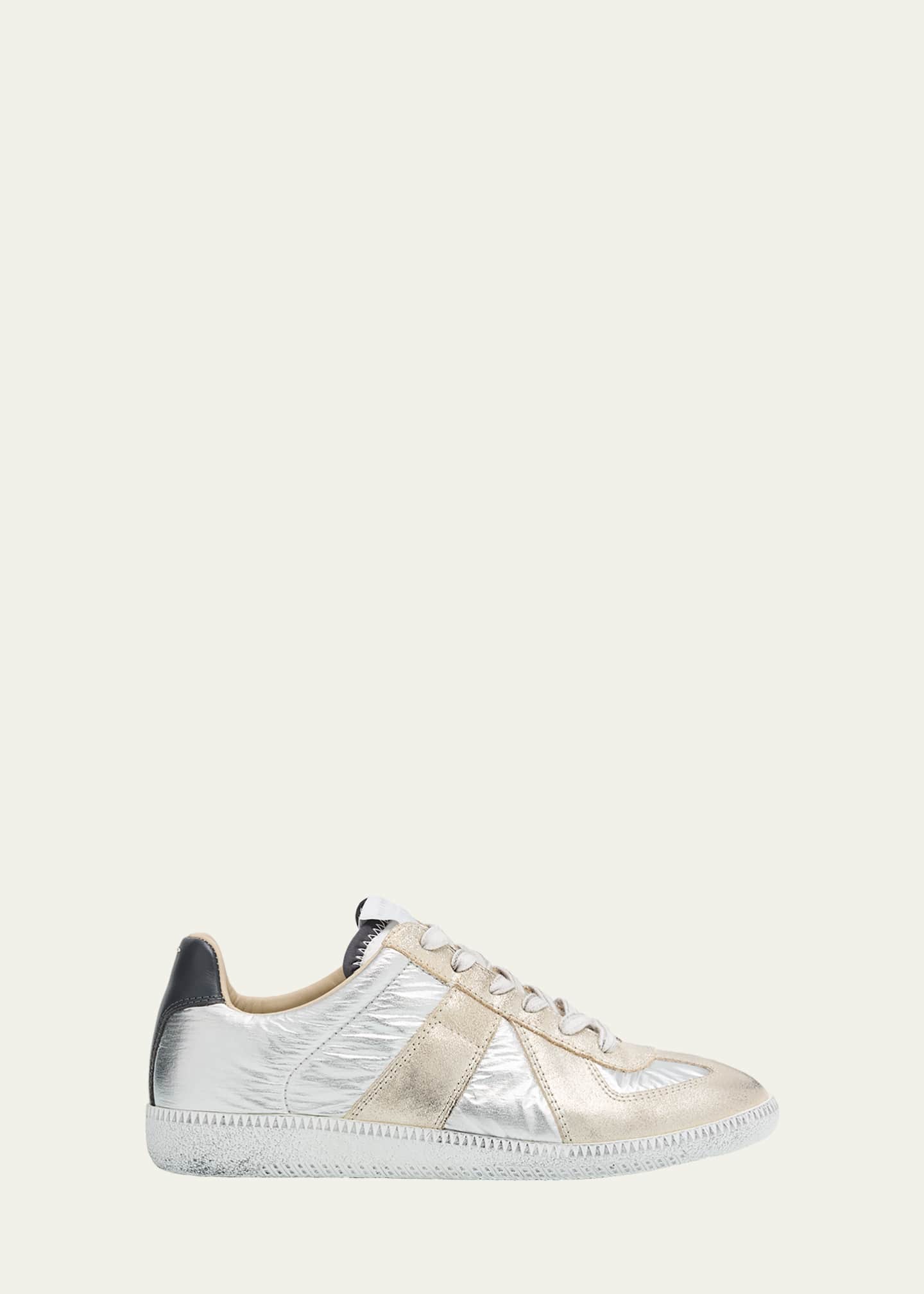Maison Margiela Replica Leather Suede Low-Top Sneakers - Bergdorf