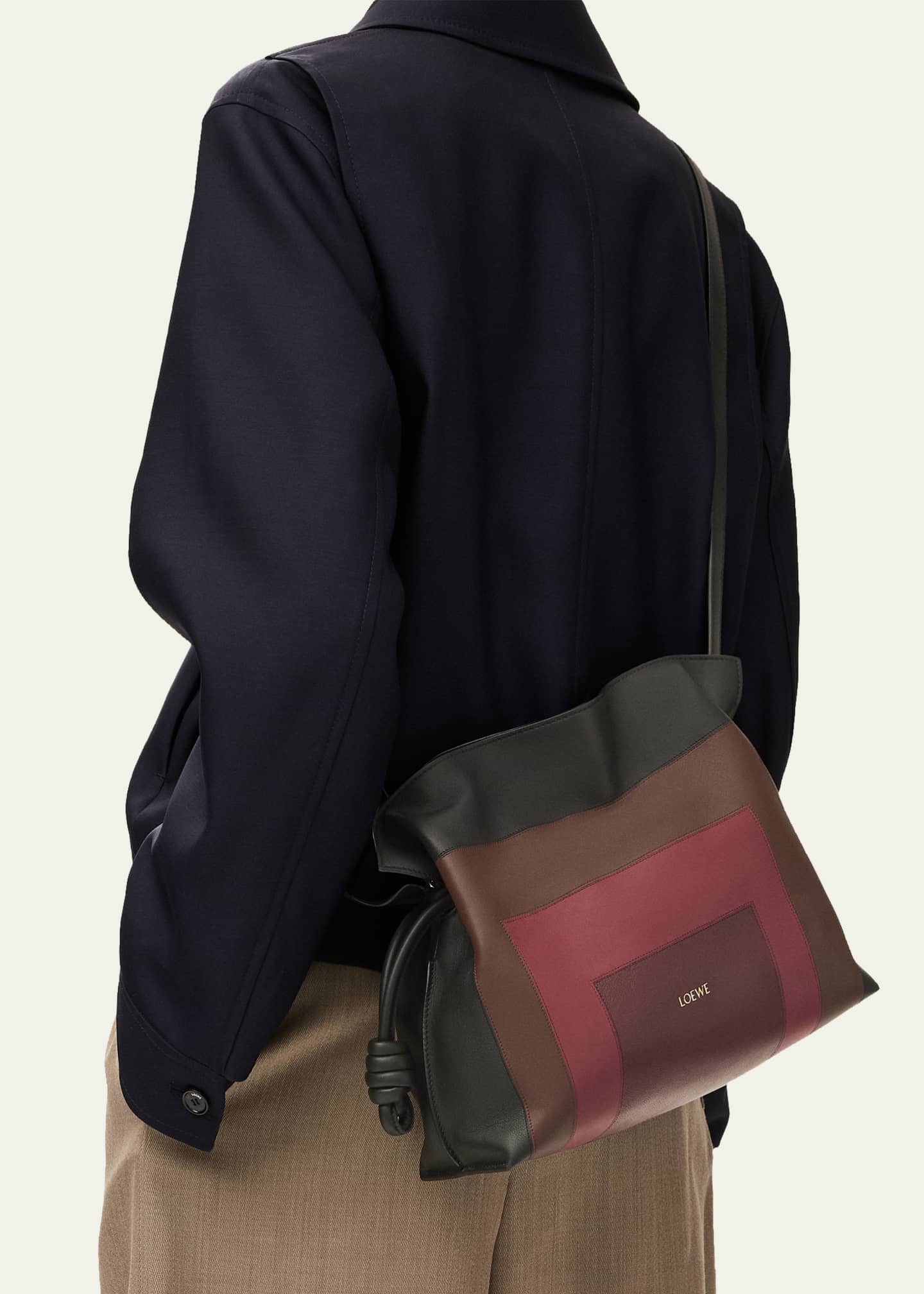 Loewe x Albers Flamenco Medium Clutch Bag in Nappa Leather