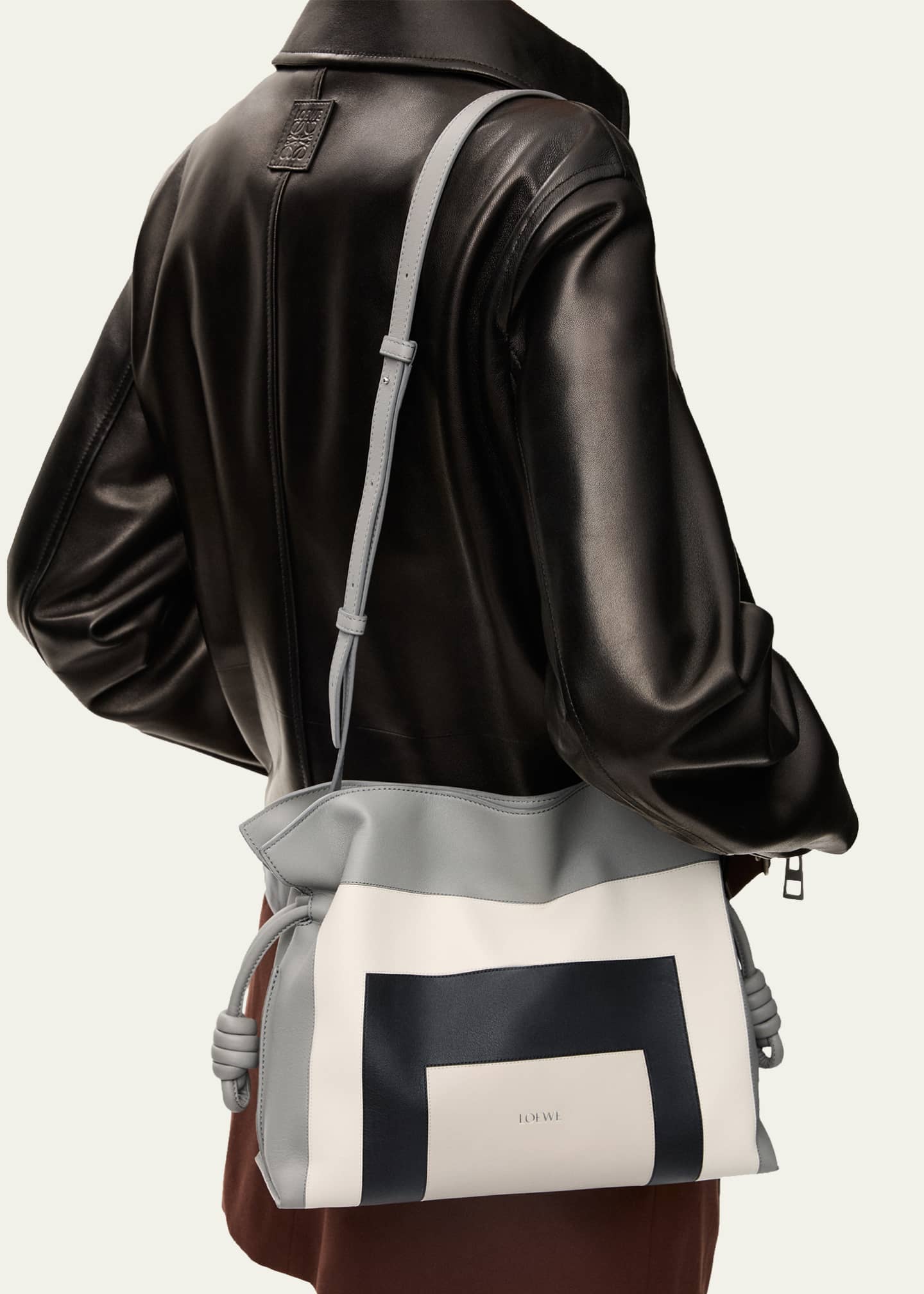 x Albers Flamenco Medium Clutch Bag in Nappa Leather