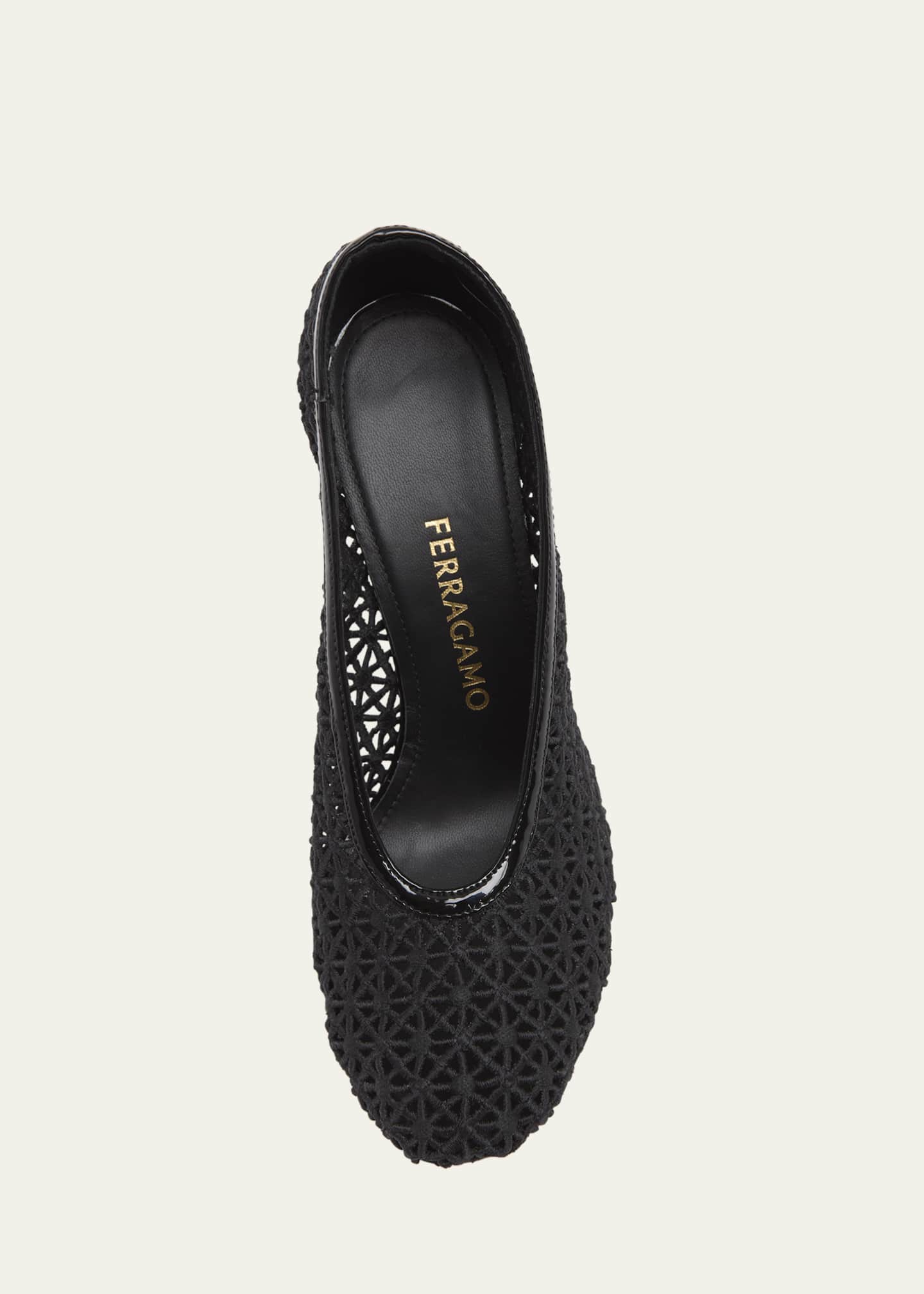 Ferragamo 95mm Sol Macrame Pumps - Bergdorf Goodman