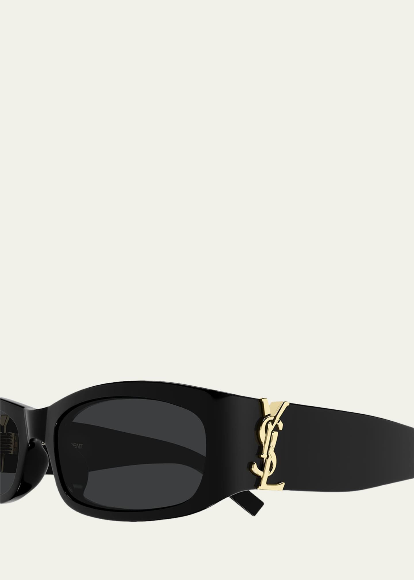 Saint Laurent YSL 55mm Acetate Rectangular Sunglasses - Bergdorf