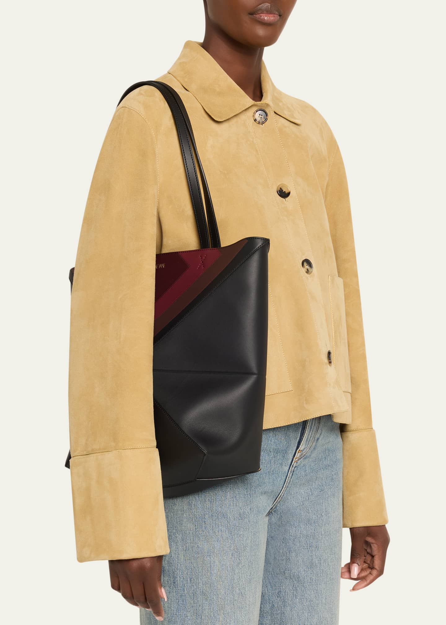 Loewe x Albers Puzzle Fold Tote Bag in Nappa Leather - Bergdorf