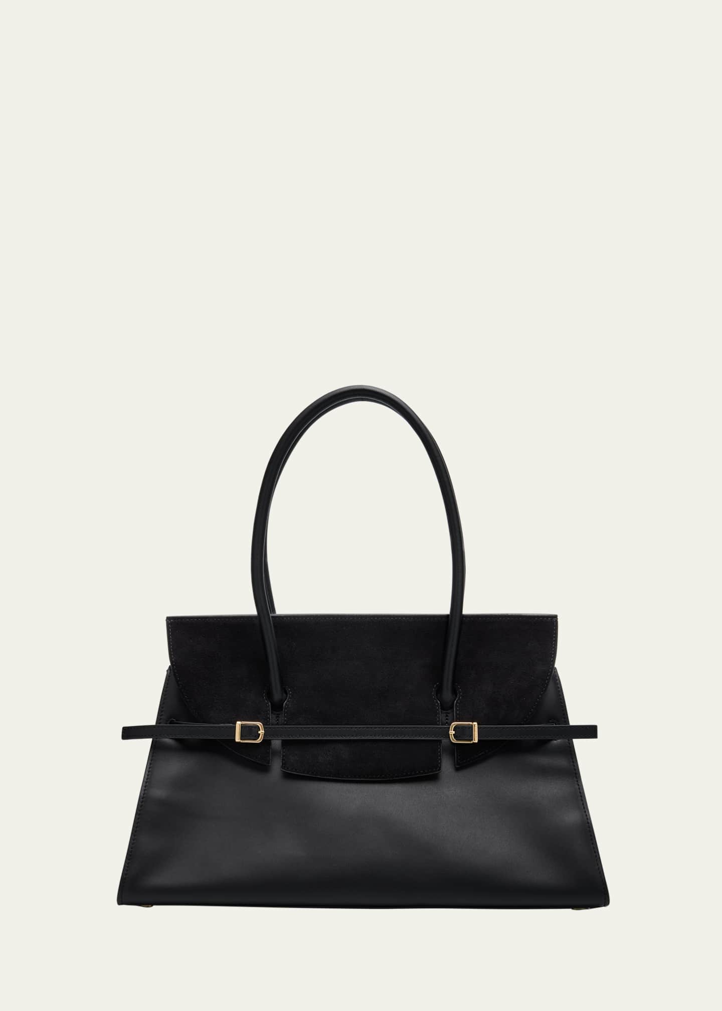 SIMKHAI River Suede Flap Leather Shoulder Bag - Bergdorf Goodman