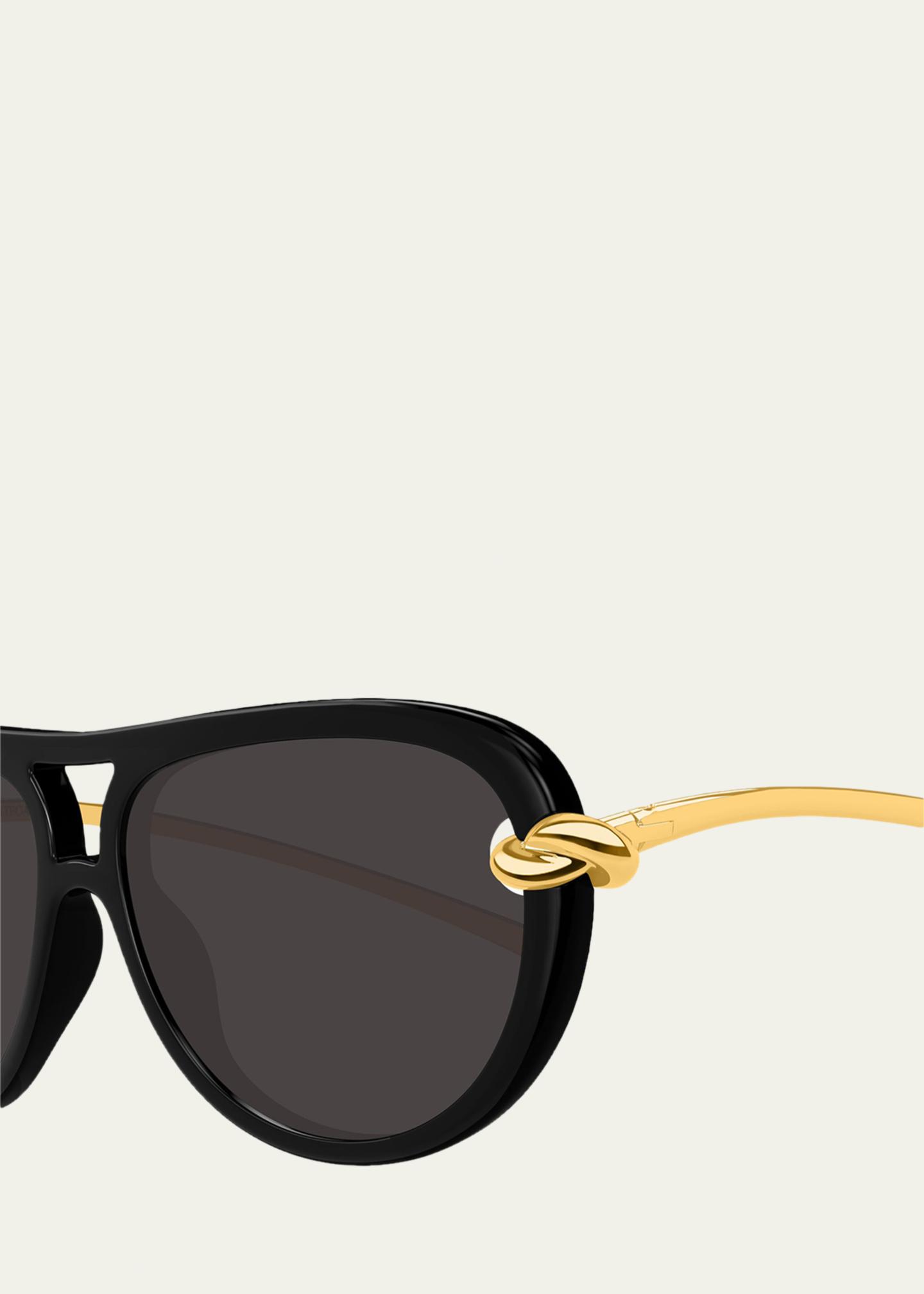 Knot Detail Aviator Sunglasses with UV400 Protection Amazon.com: IGnaef Tangle Free Polarized Aviator Sunglasses  main image 3