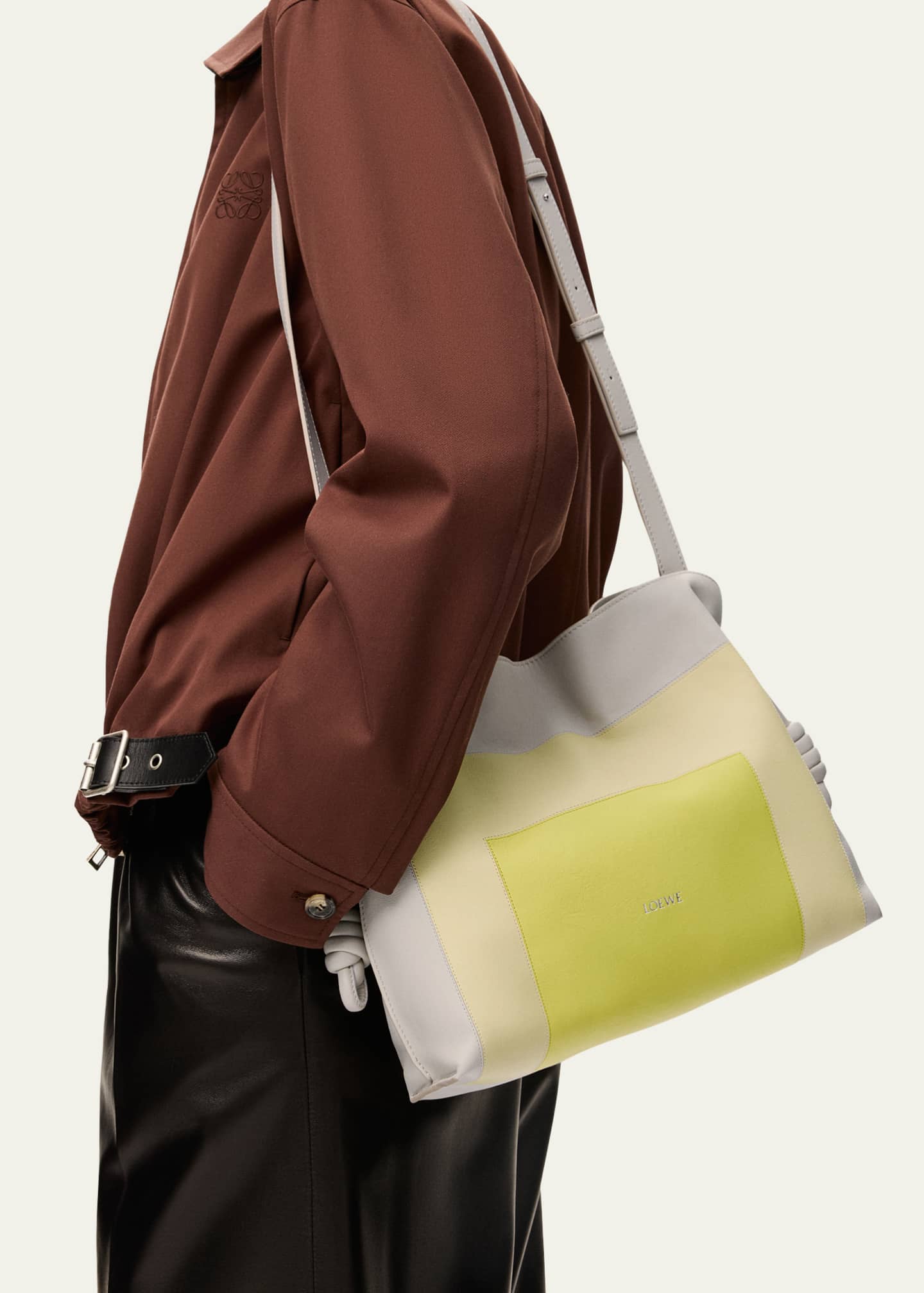 Loewe x Albers Flamenco Medium Clutch Bag in Nappa Leather