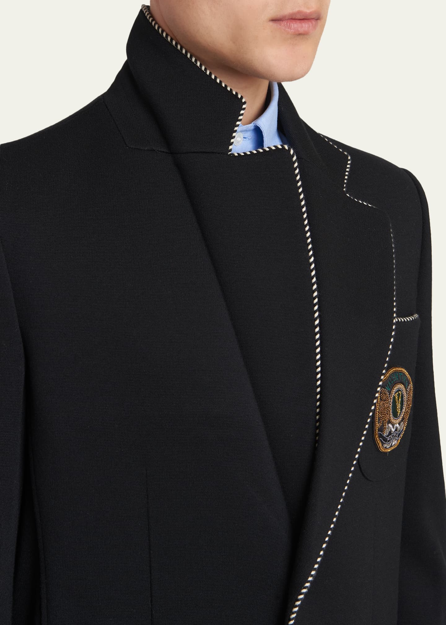 Valentino Garavani Men's Valentino Single Breasted Wool Jacket