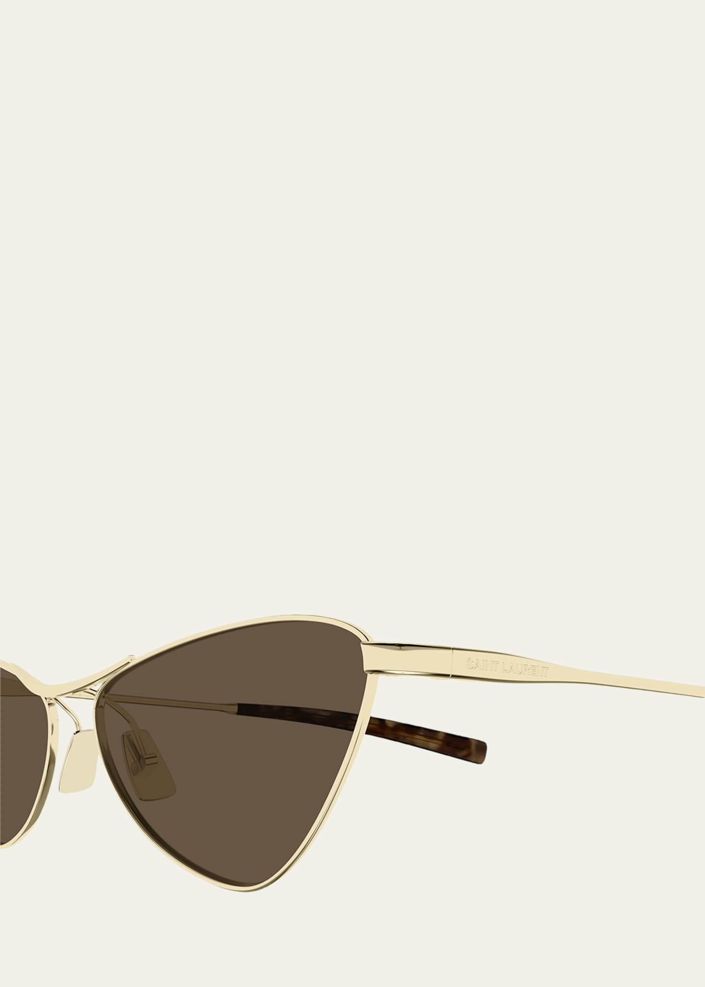 Saint Laurent 56mm Titanium Cat-Eye Sunglasses - Bergdorf Goodman