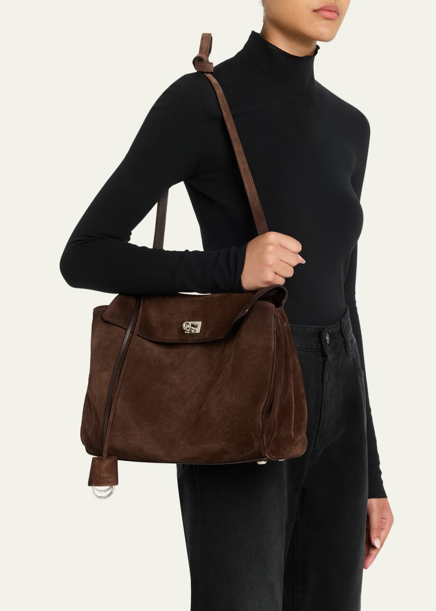 バッグ A/W2010 balenciaga suede drop bucket Balenciaga Rodeo Suede Top-Handle Bag - Bergdorf Goodman