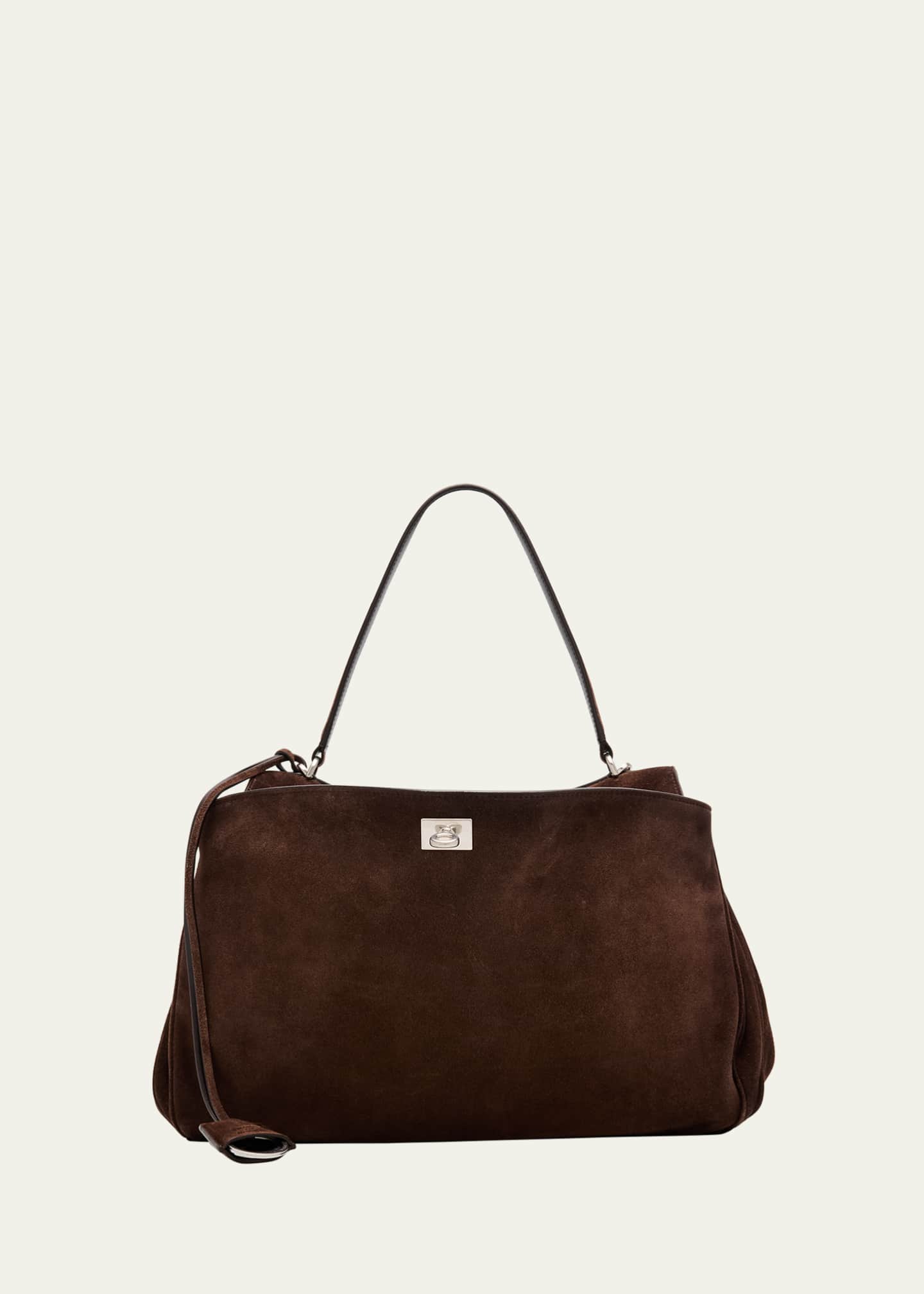 Balenciaga Rodeo Suede Top-Handle Bag - Bergdorf Goodman