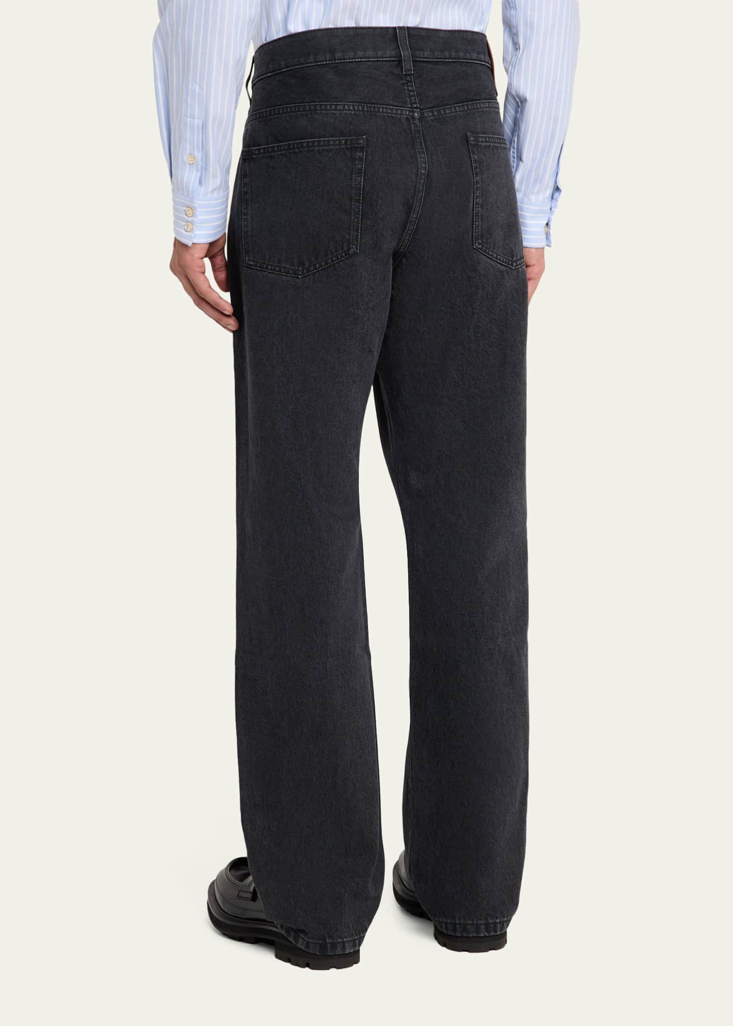 Valentino Garavani Men's Grey Denim Straight Leg Jeans - Bergdorf