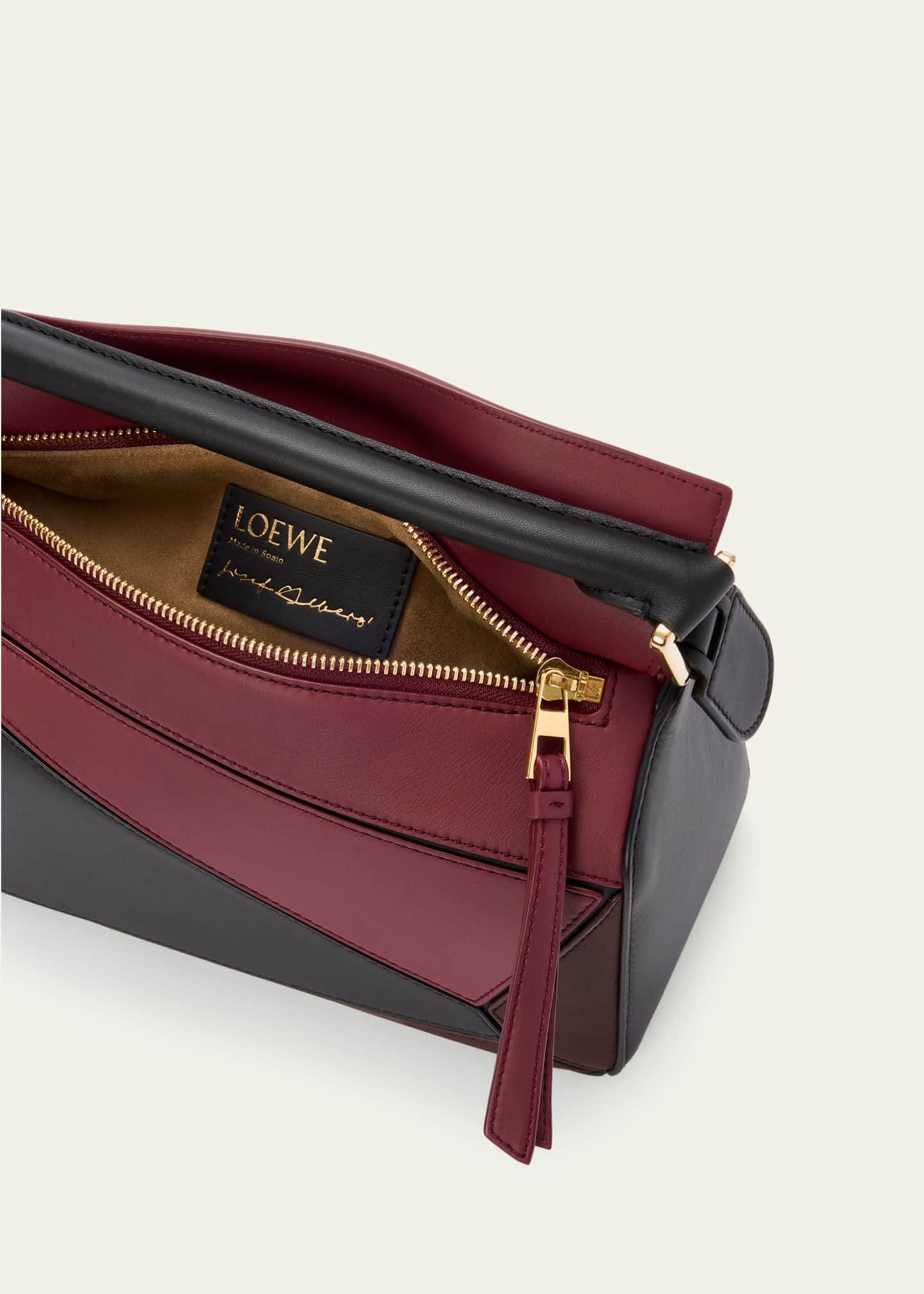 Loewe x Albers Puzzle Square Shoulder Bag in Leather - Bergdorf