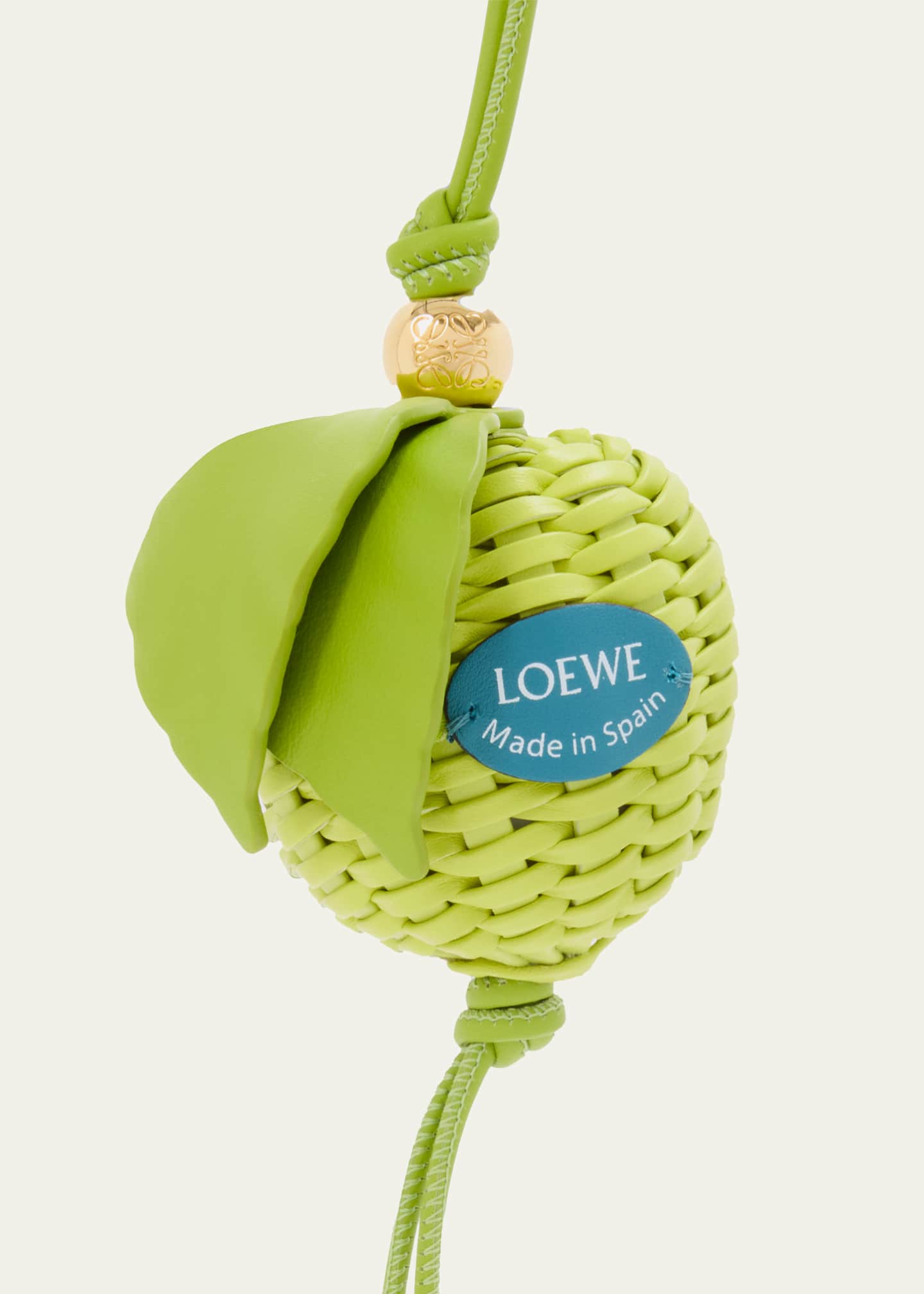 Loewe Granny Smith Apple Bag Charm - Bergdorf Goodman
