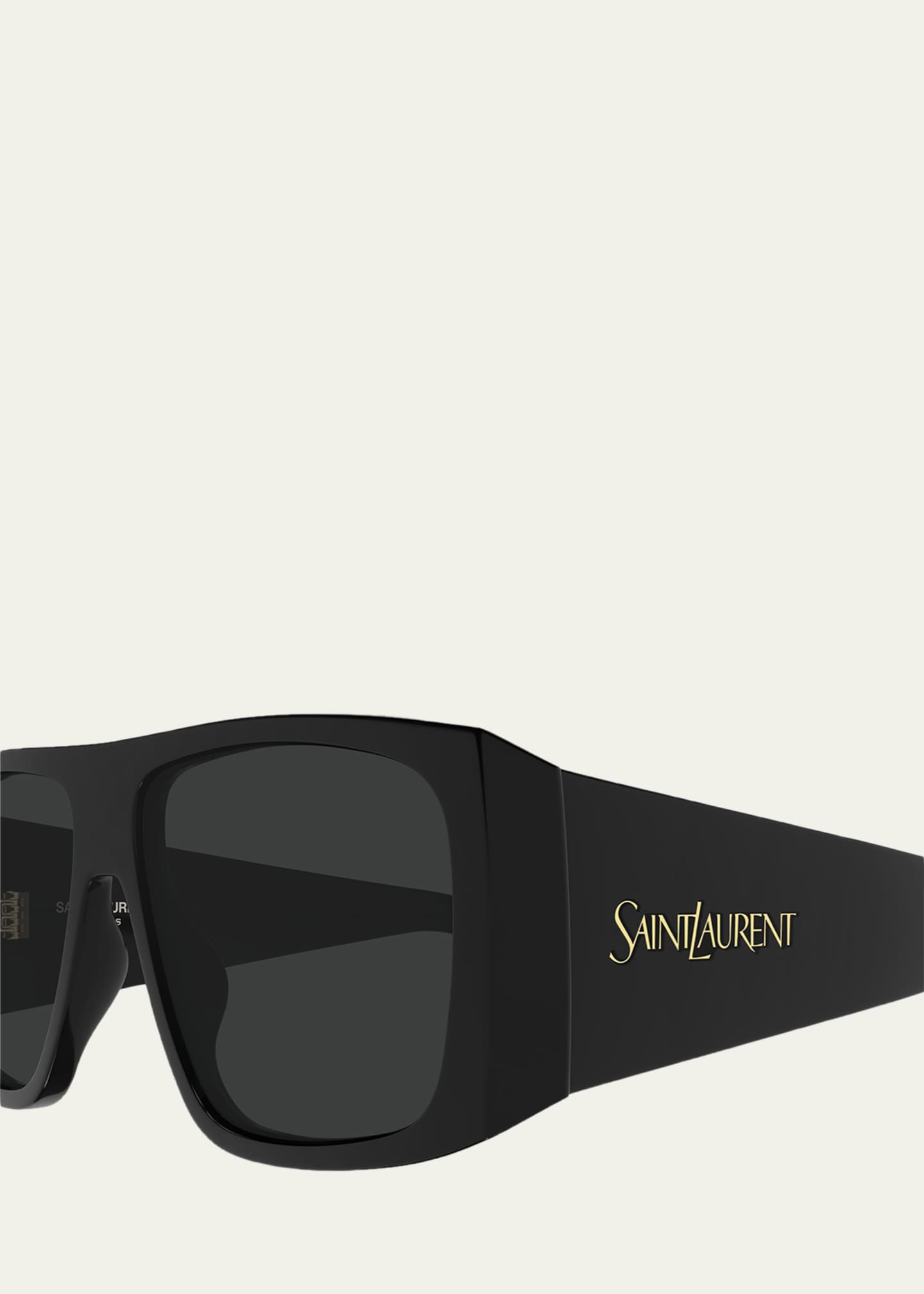 Saint Laurent 57mm Acetate Semi-Shield Sunglasses - Bergdorf Goodman