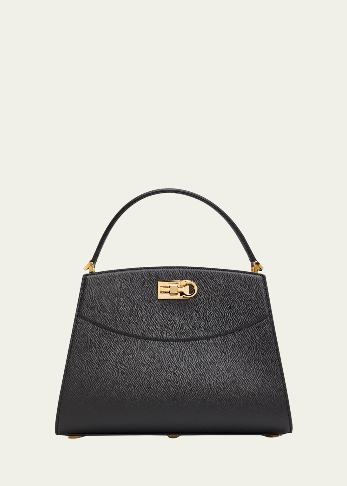 Salvatore ferragamo studioboxバッグ Ferragamo New Studio Box Medium Top Handle Bag - Bergdorf Goodman