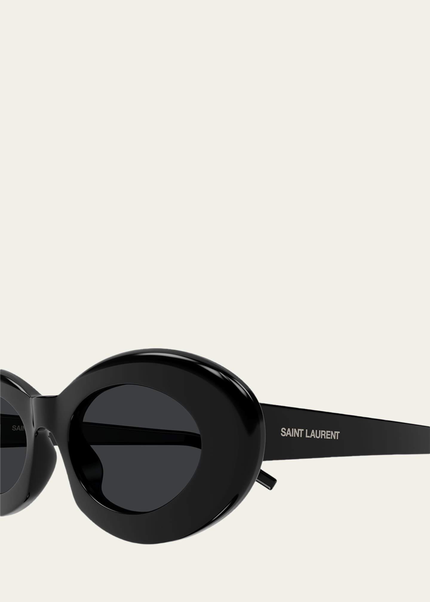 Saint Laurent 52mm Acetate Oval Sunglasses - Bergdorf Goodman