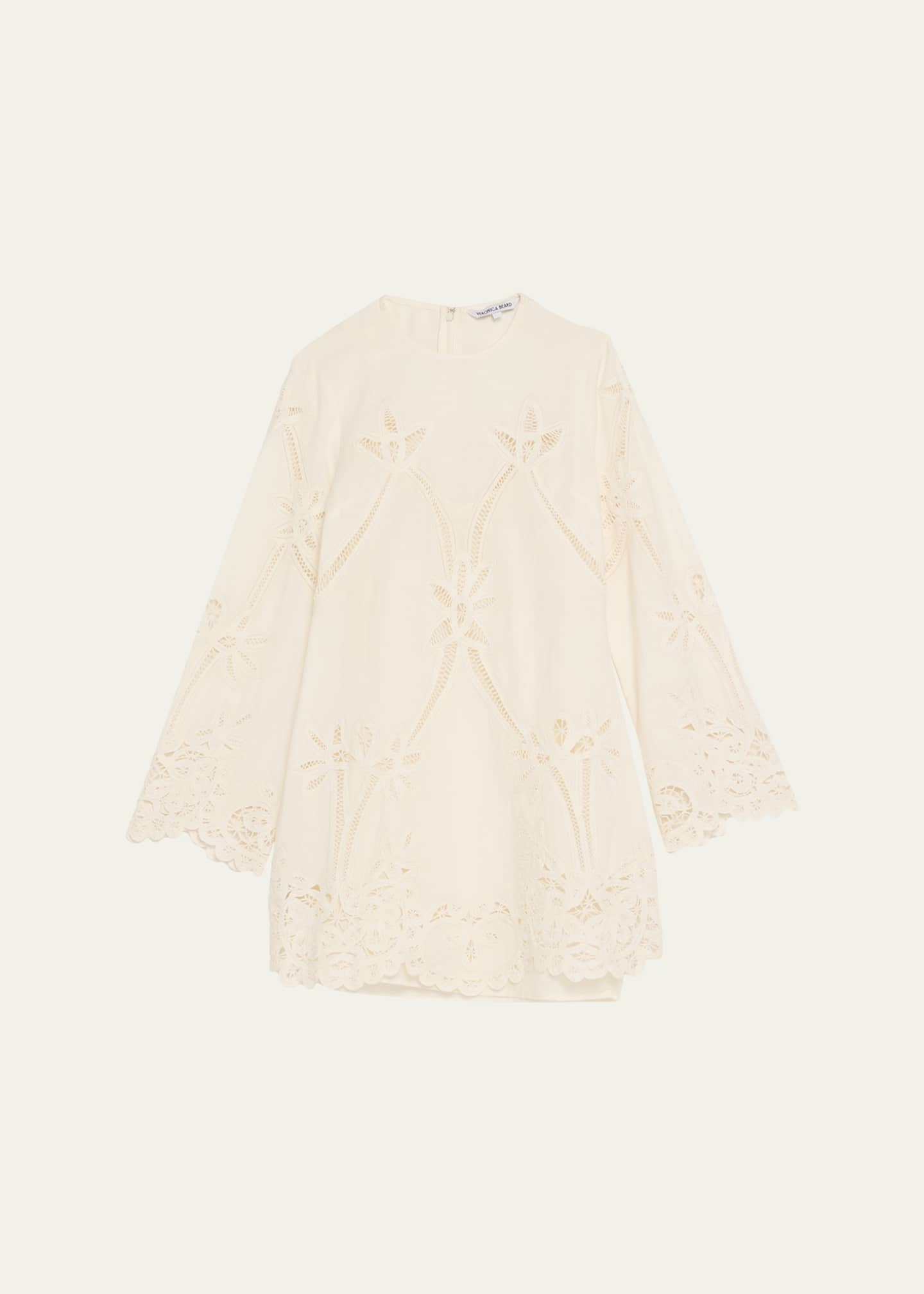 sachin and babi light blue dress Zara Short Embroidered Dress S (4-6) main image 1