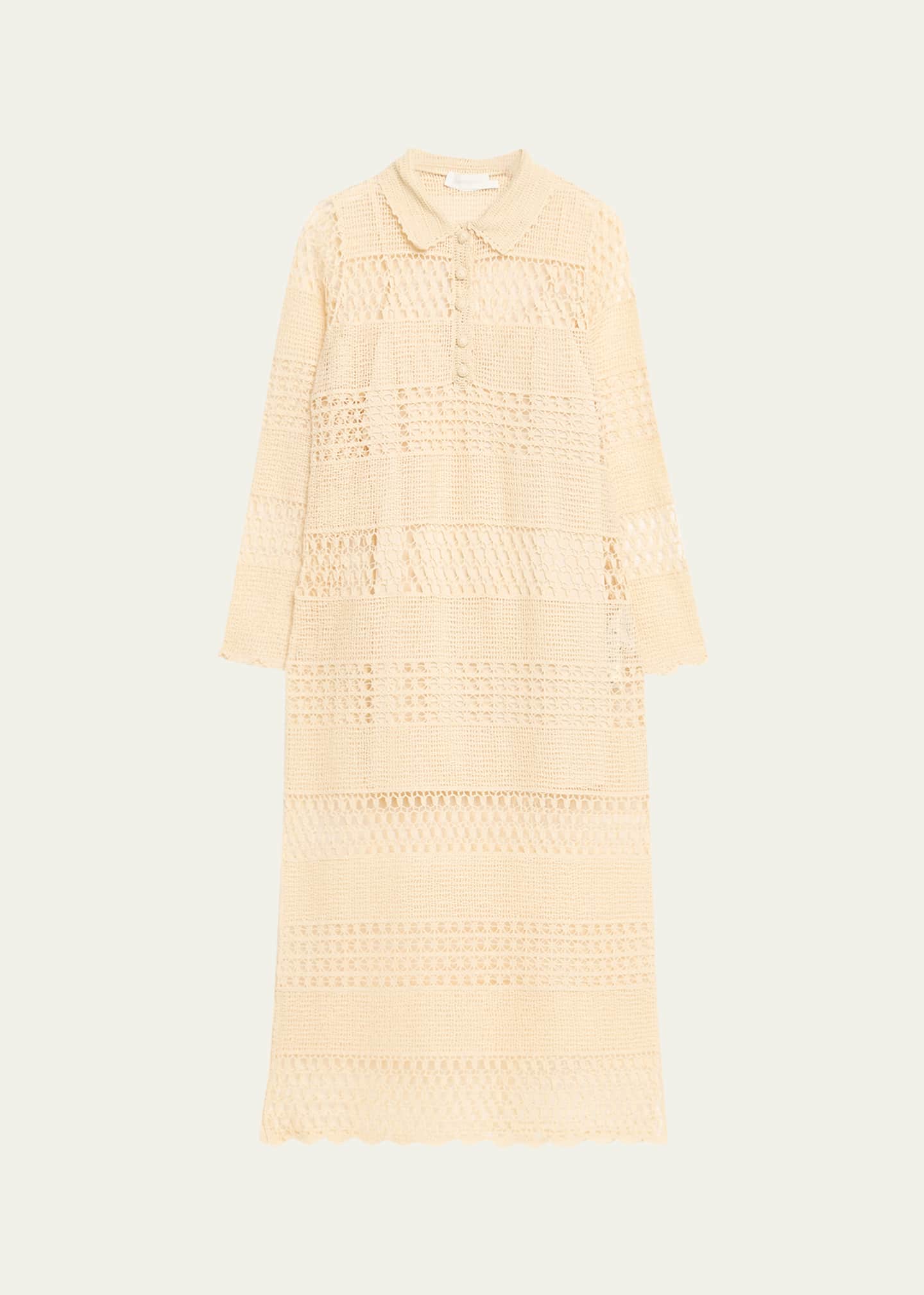 zimmermann crochet dress Wanderlust Sun Crochet Maxi Natural Online