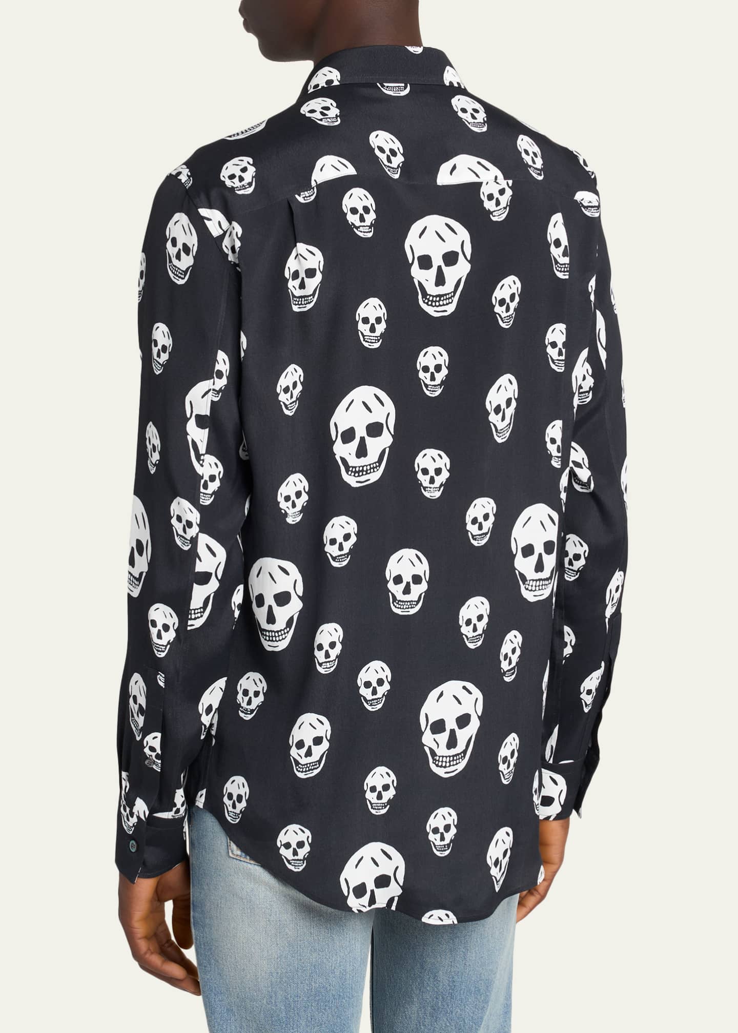 men's skull dress shirt Fibonacci Marthyr Skull Rose Shirt