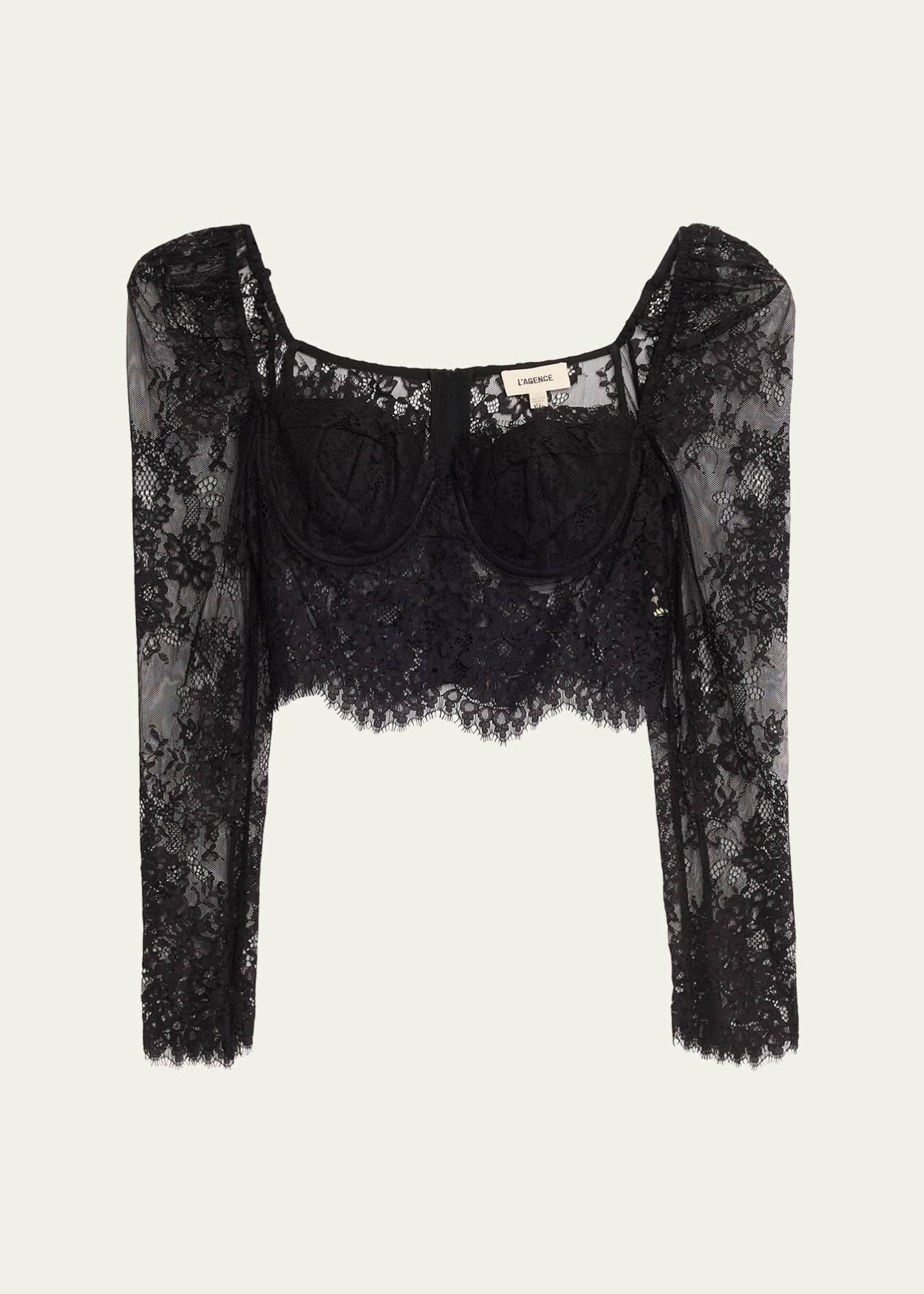 L'Agence Lori Lace Bustier Top - Bergdorf Goodman