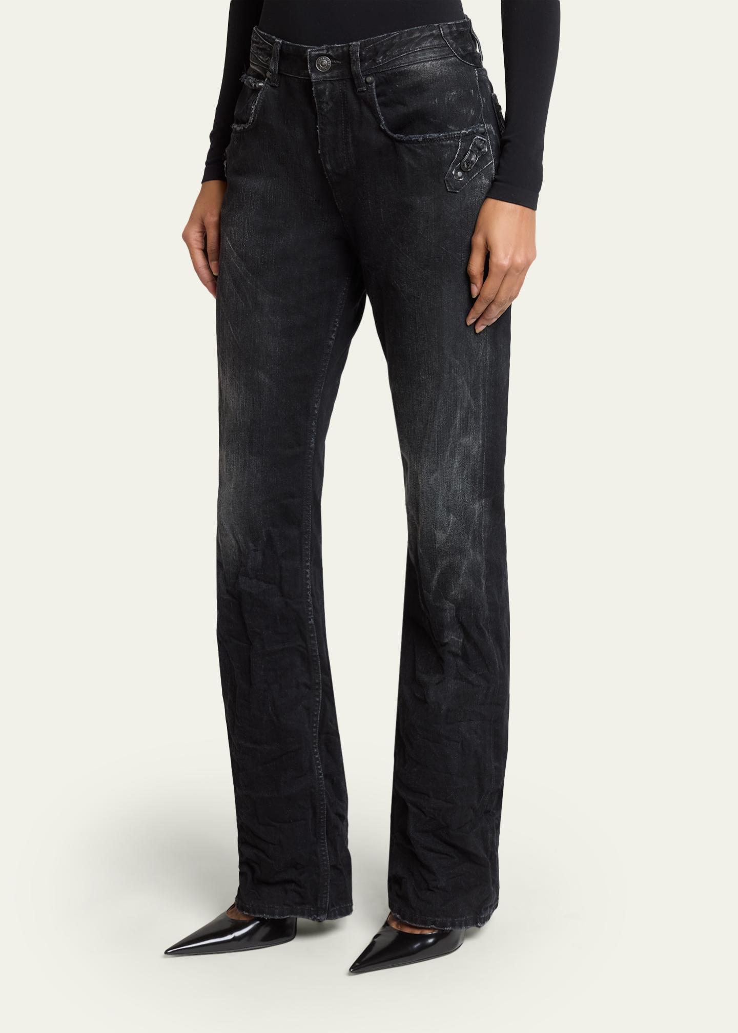 Balenciaga City Straight-Leg Jeans - Bergdorf Goodman