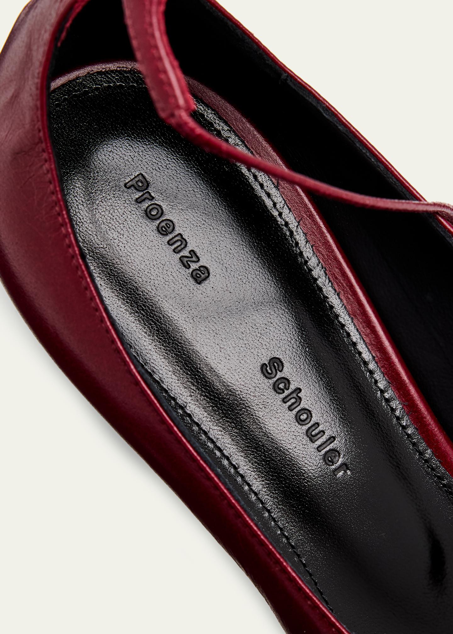 Proenza Schouler Uma Leather Ankle-Tie Pumps - Bergdorf Goodman