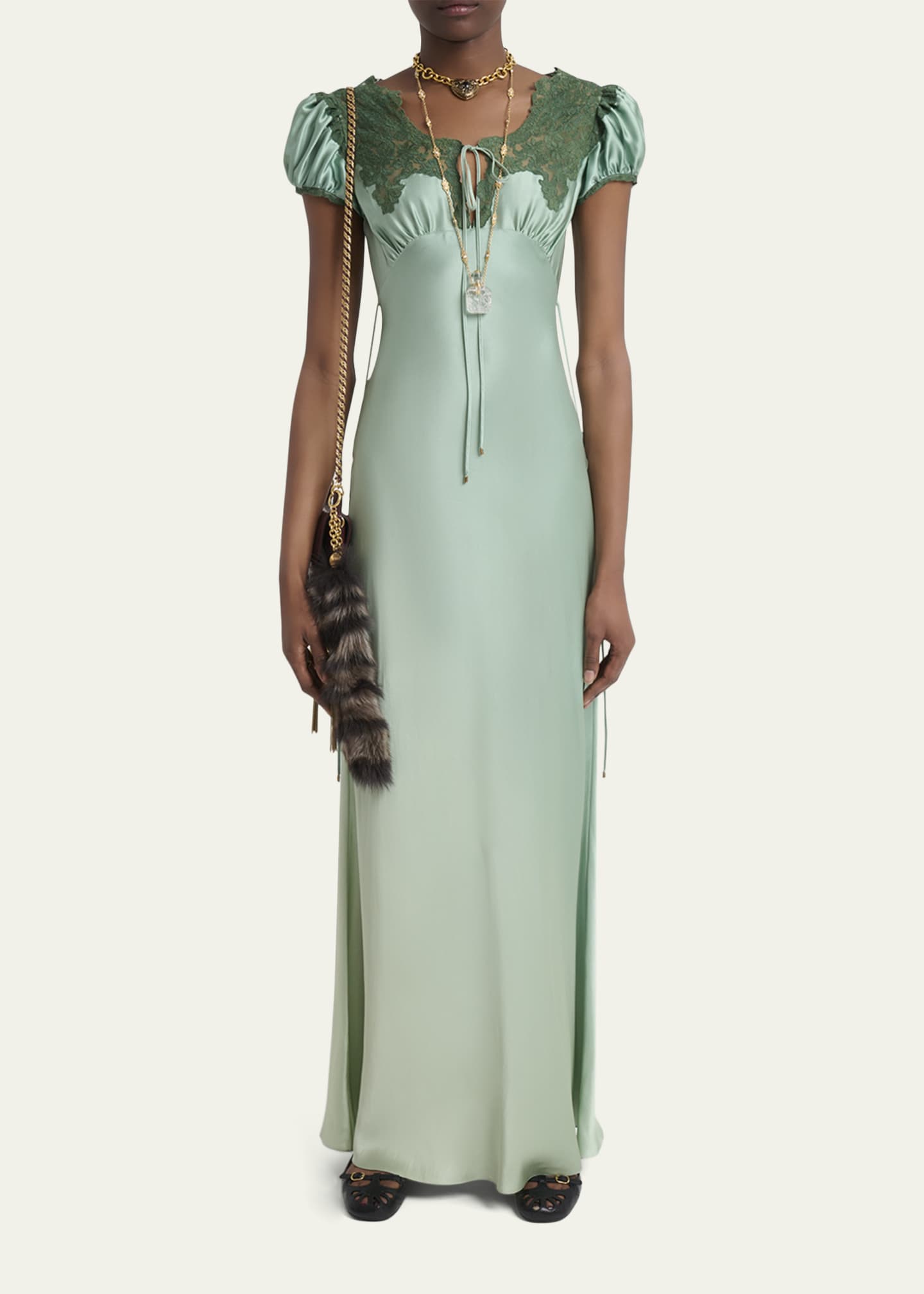 slim fit dress slacks Tuckernuck Forest Green Lace Calliope Dress Green Lace / XXS