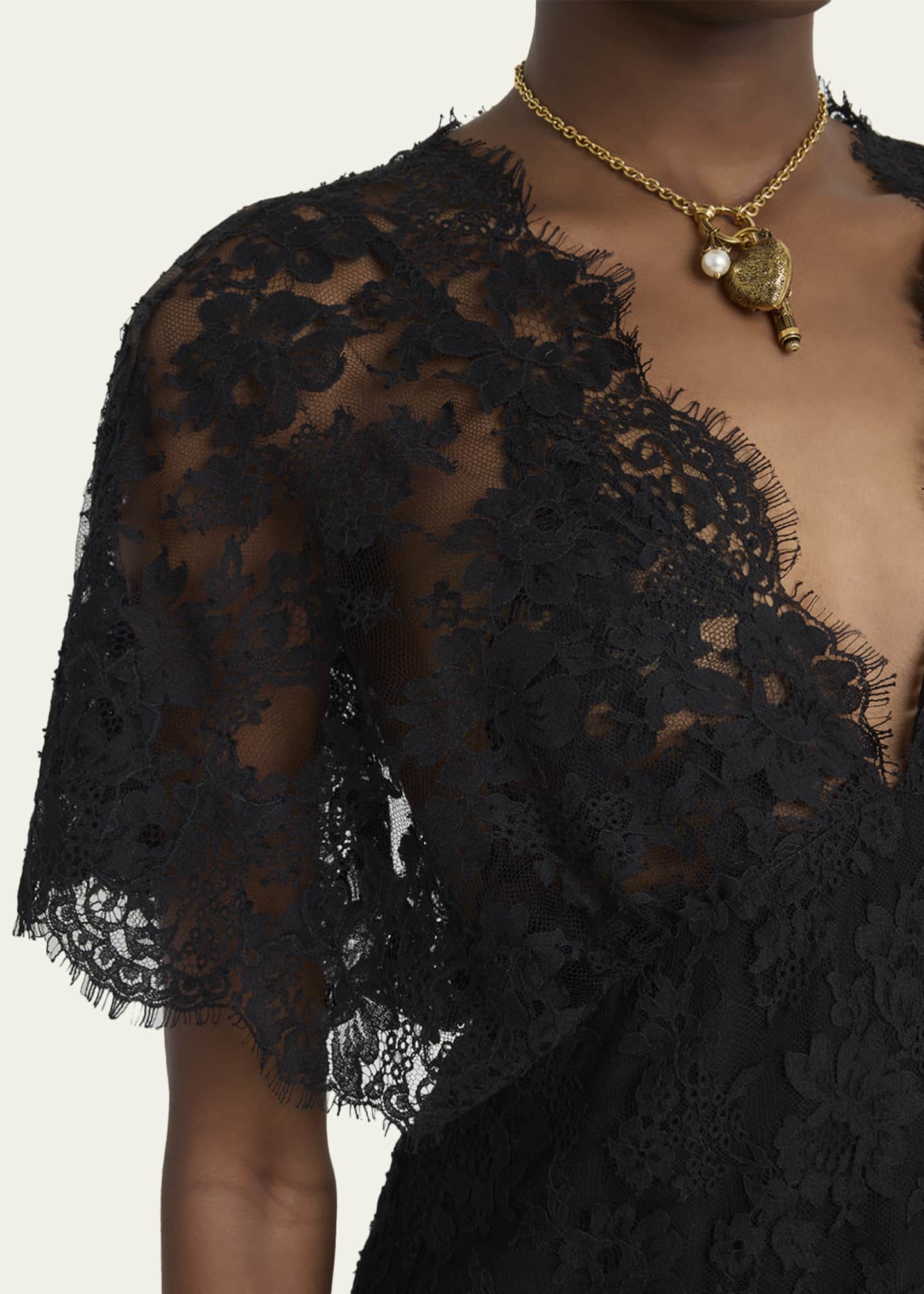 Chlo Lace Women Top - Black