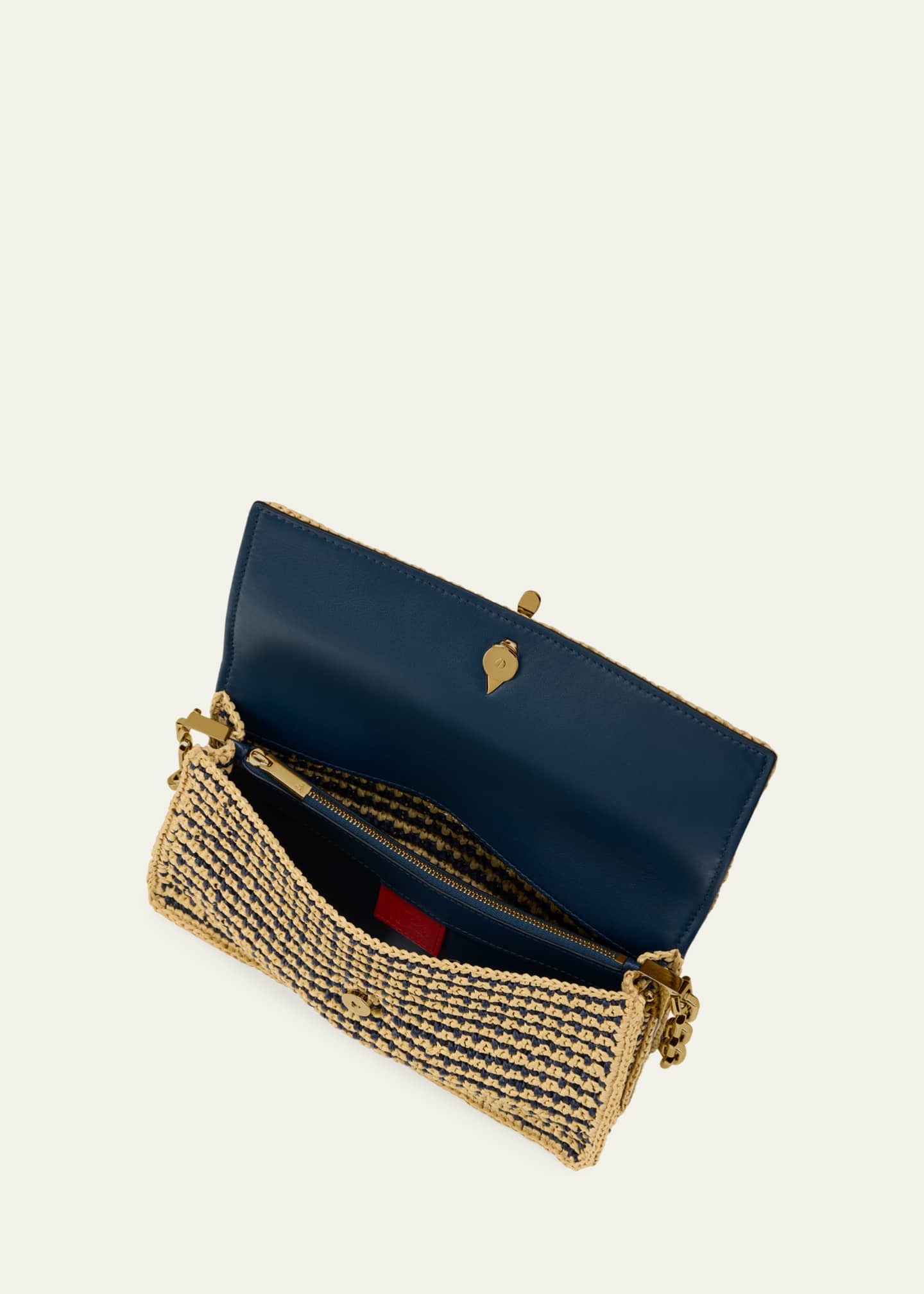 Christian Louboutin Bettina Crossbody Bag in Striped Crochet