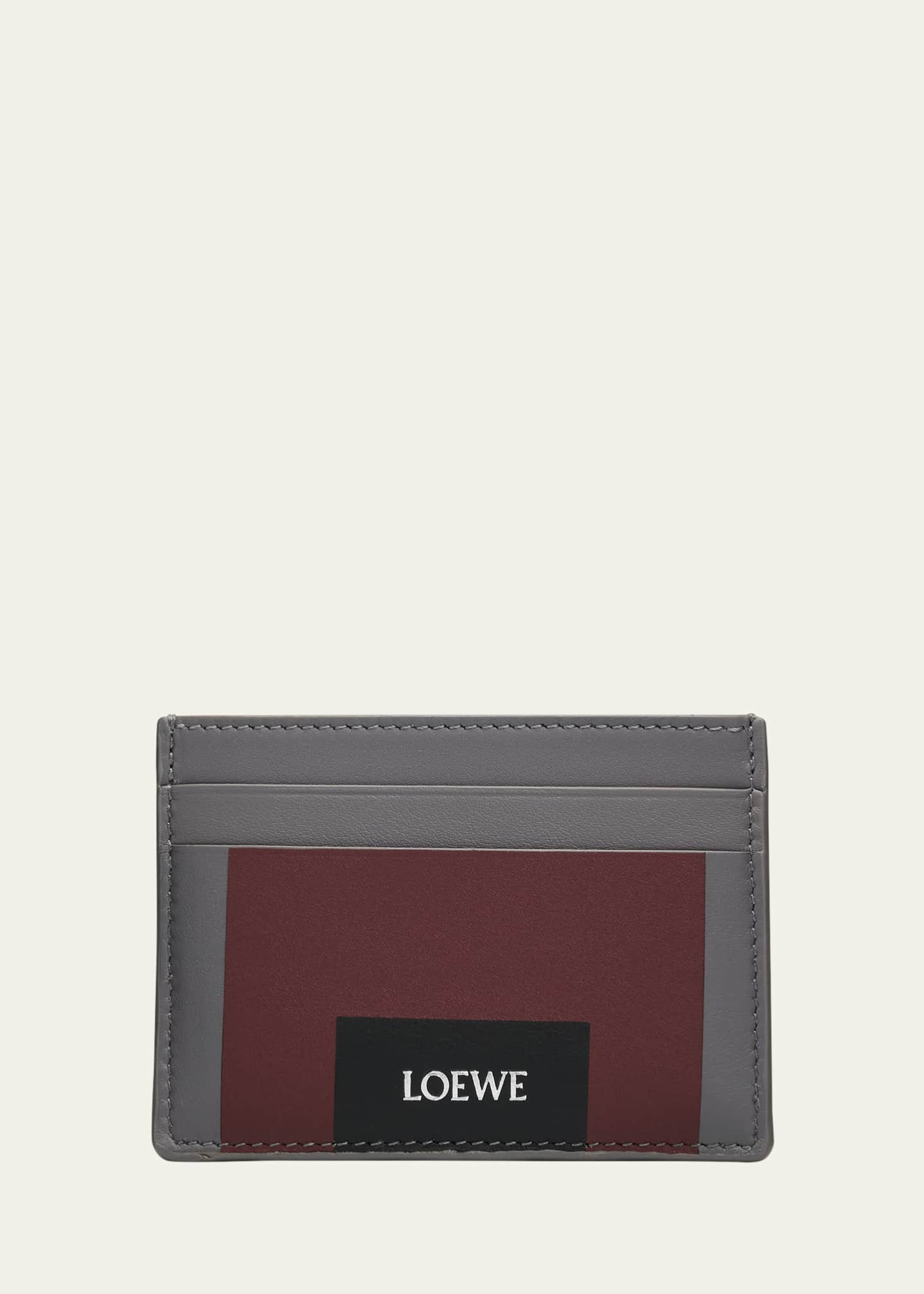 Loewe x Albers Men's Plain Leather Cardholder - Bergdorf Goodman