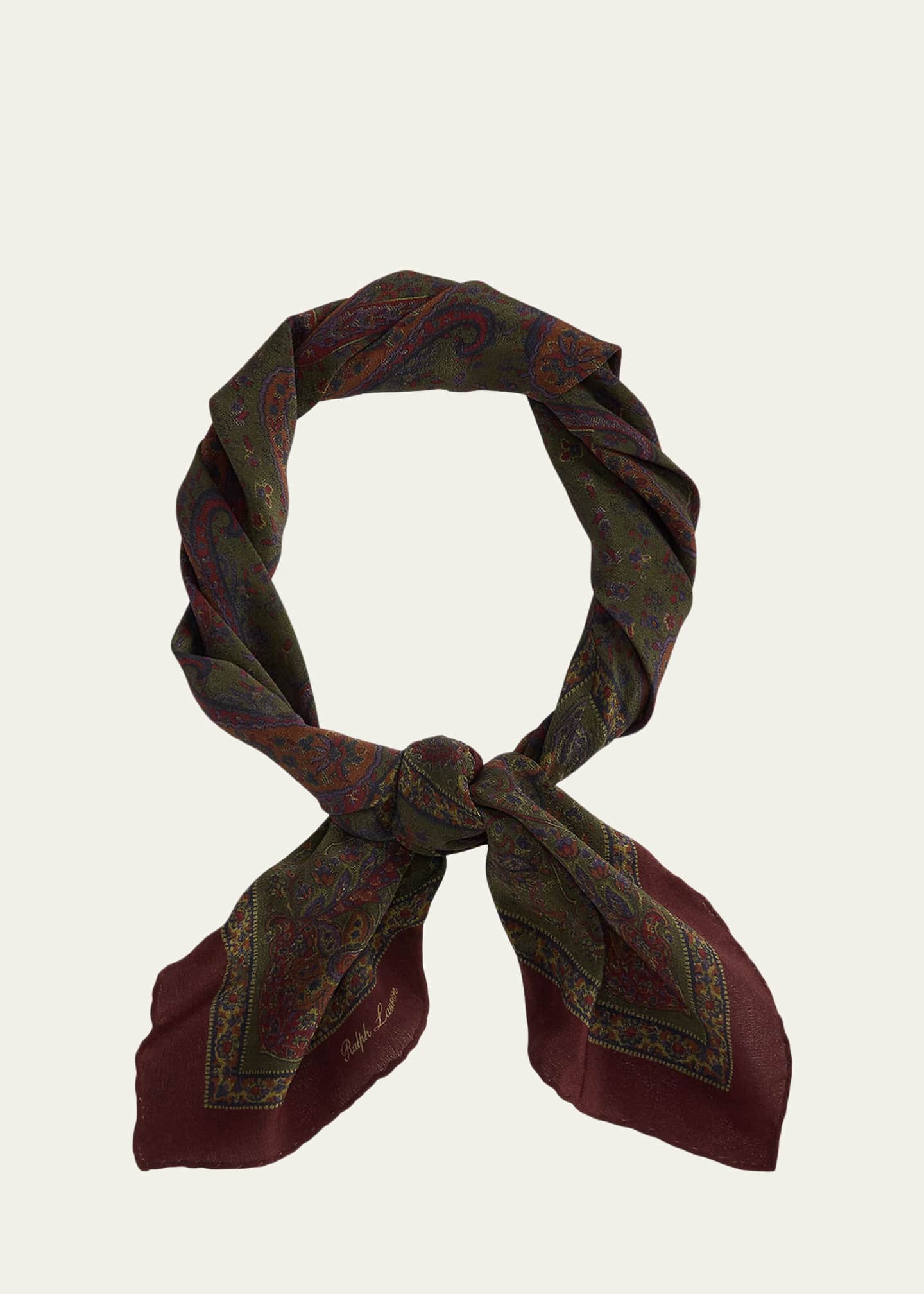 Hats Polka Dot Ralph Lauren Purple Label Scarf Ralph Lauren Purple