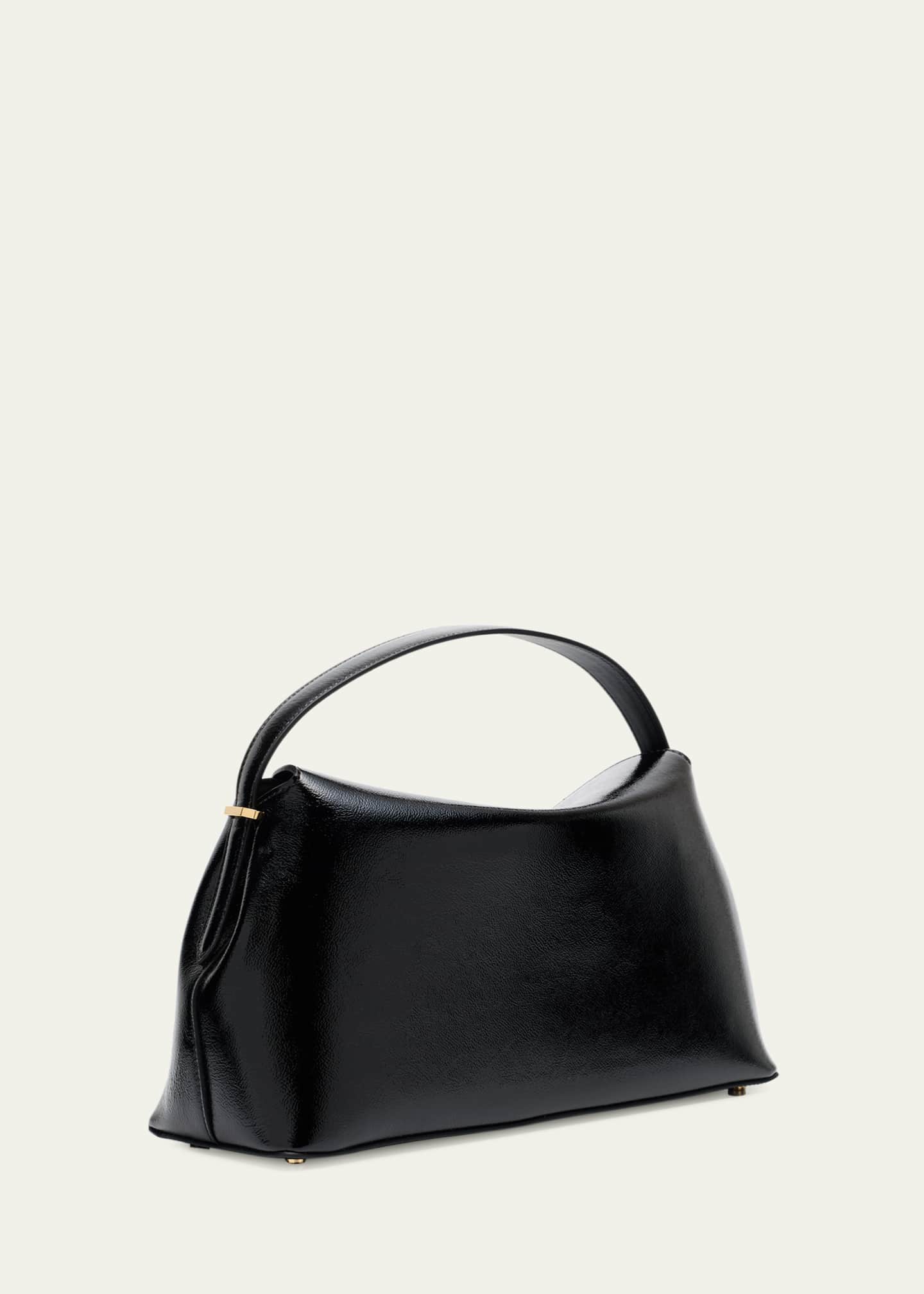 Toteme T-Lock Naplack Leather Top-Handle Bag - Bergdorf Goodman