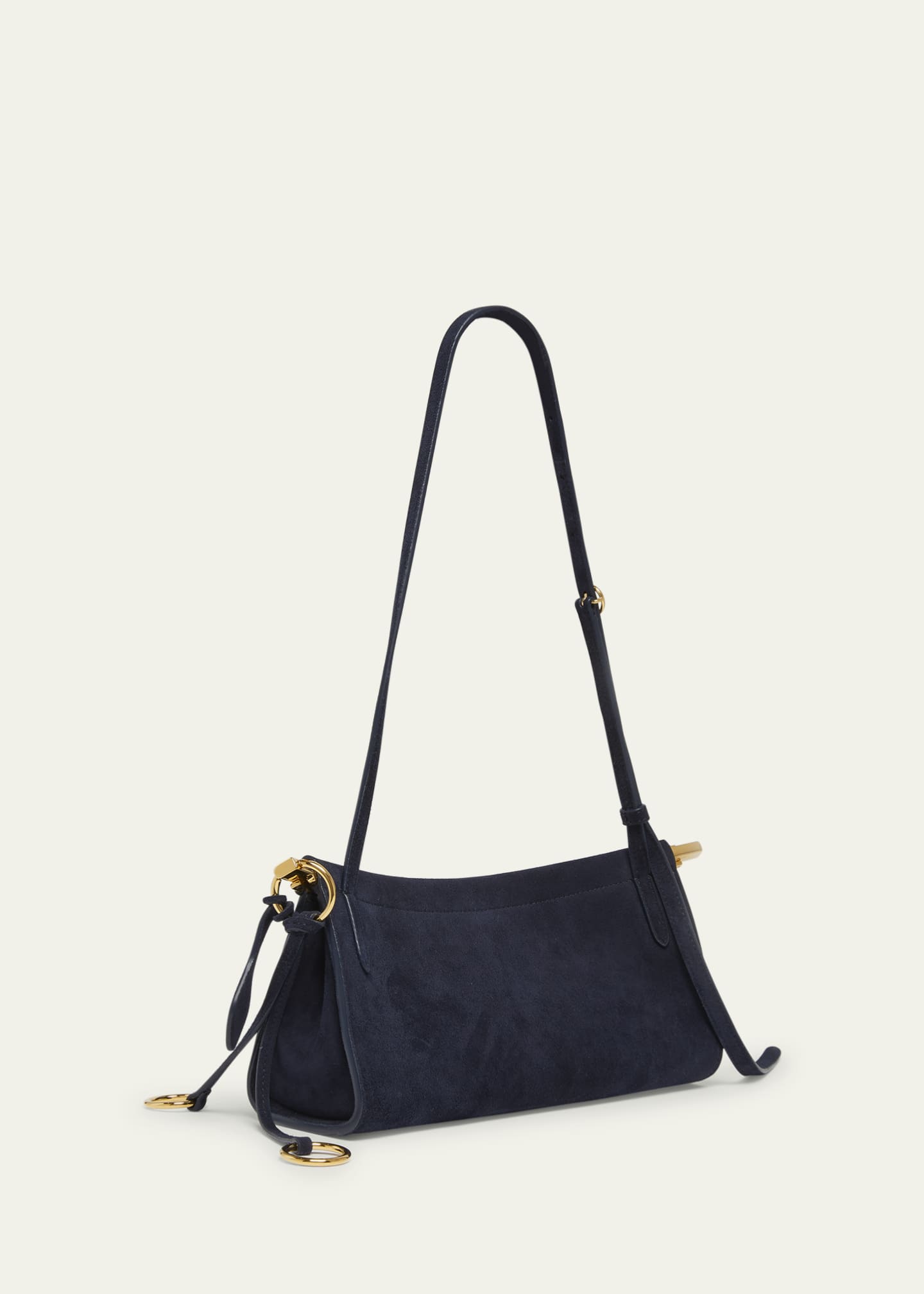 ALAIA Le Click East-West Suede Shoulder Bag - Bergdorf Goodman