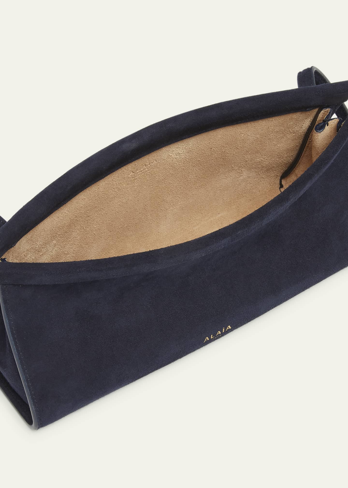 ALAIA Le Click East-West Suede Shoulder Bag - Bergdorf Goodman