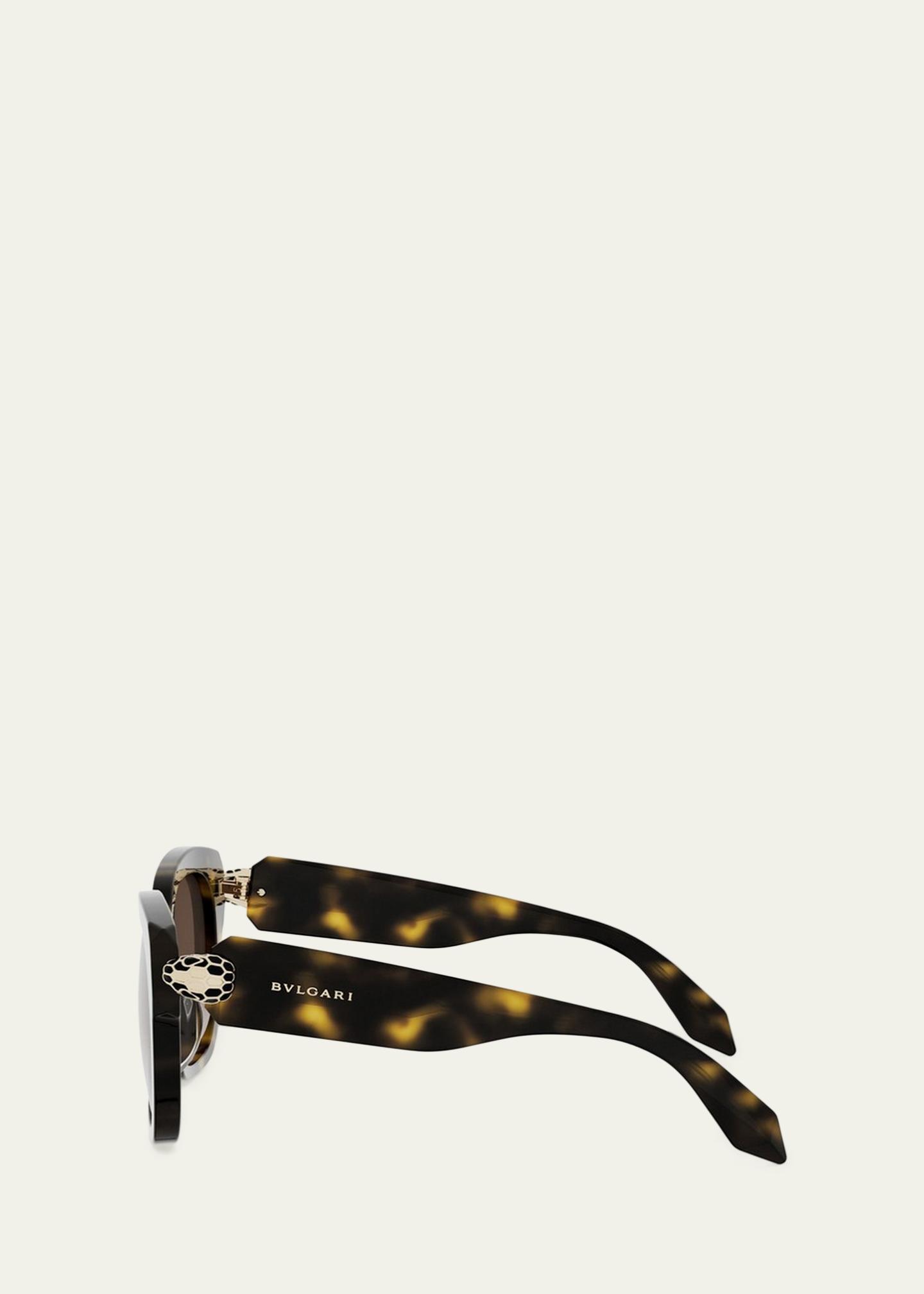 Bvlgari Sunglasses Acetate Eyewear BVLGARI Eyeglasses 4116-B 5383 Black Frames Clear Lens Gold  main image 3
