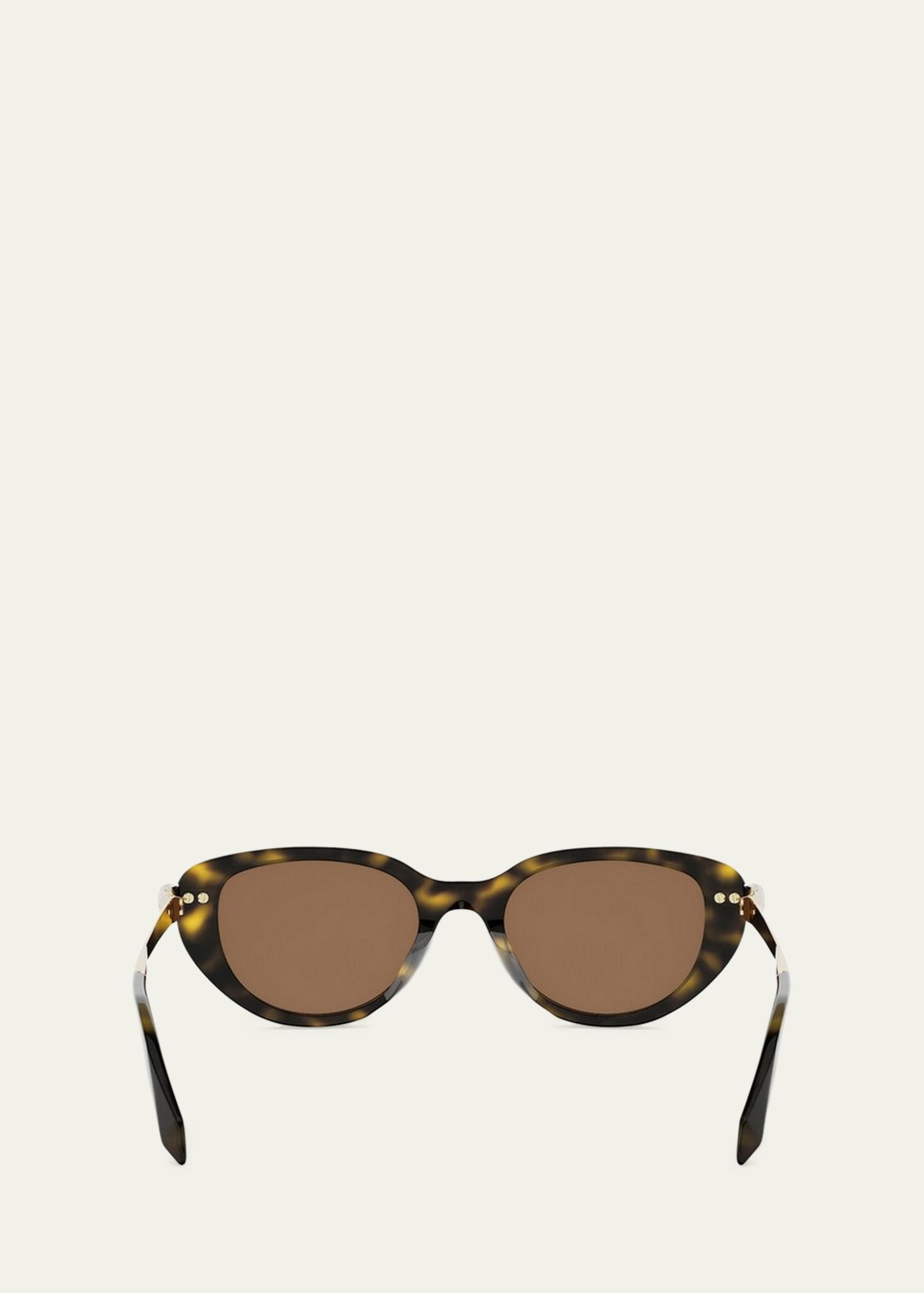 BVLGARI Serpenti Forever 50mm Oval Acetate & Metal Sunglasses