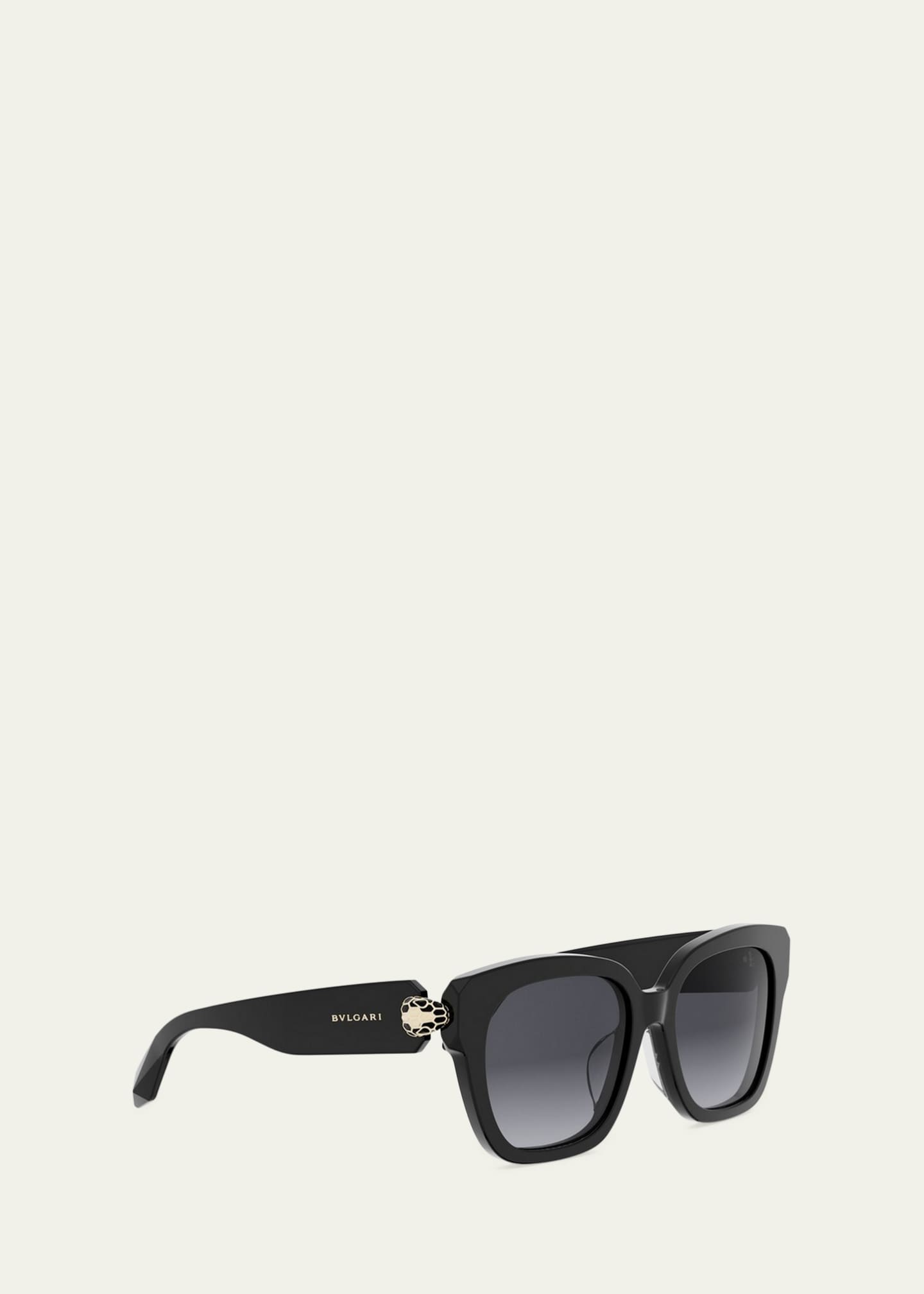 BVLGARI Serpenti Forever 55mm Acetate Butterfly Sunglasses