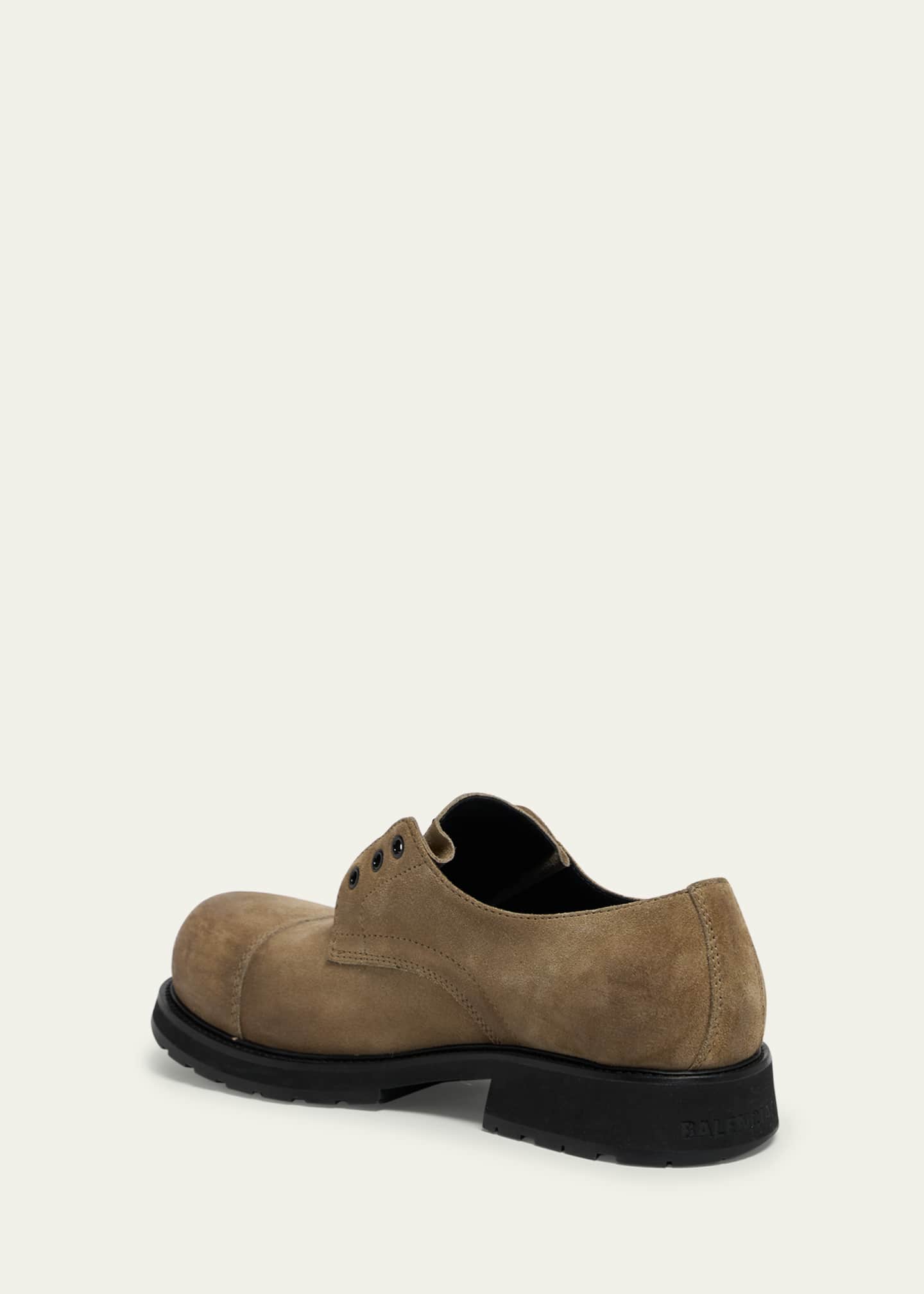 Men's Truck Suede Cap-Toe Derby Shoes
