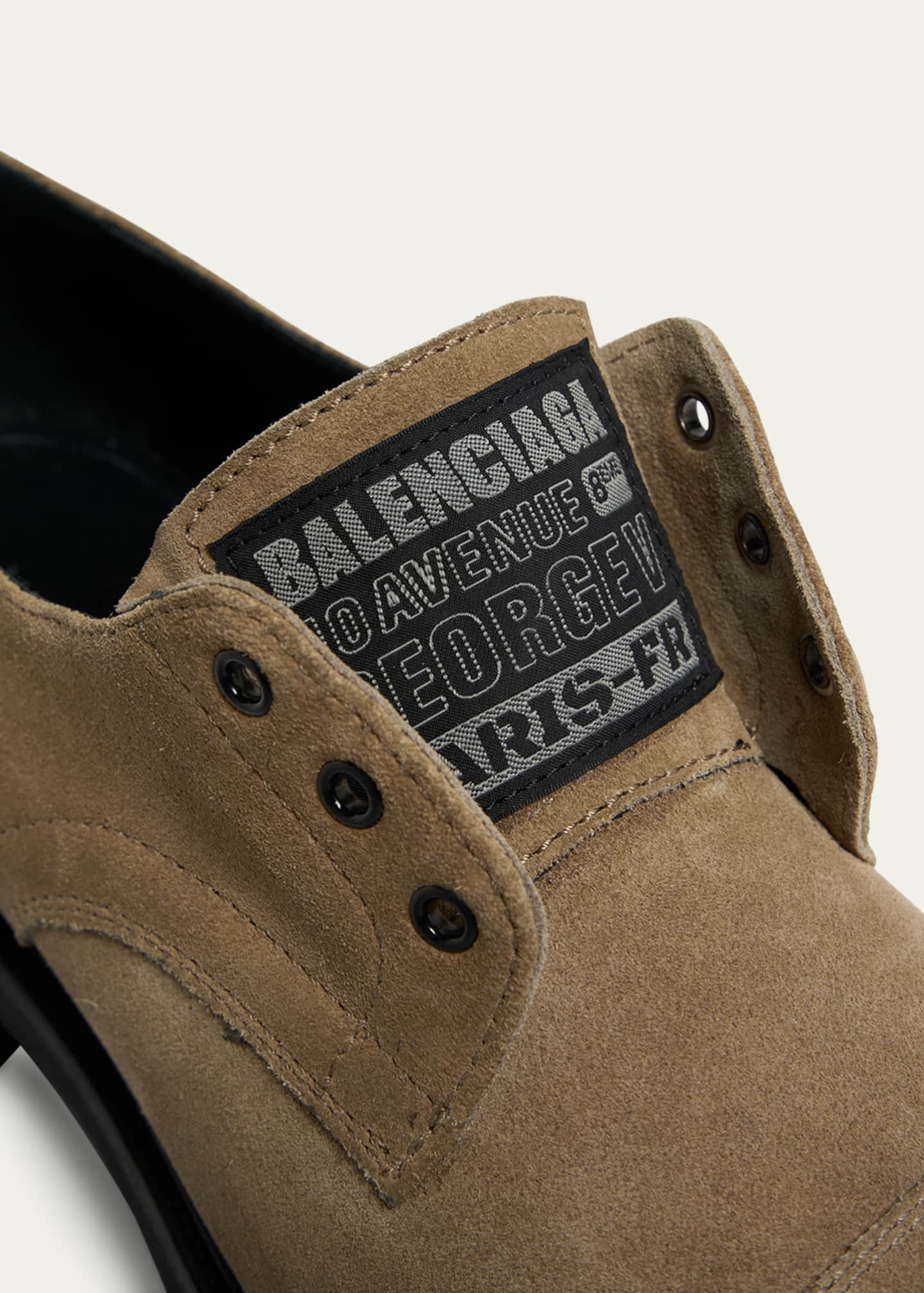 Men's Truck Suede Cap-Toe Derby Shoes