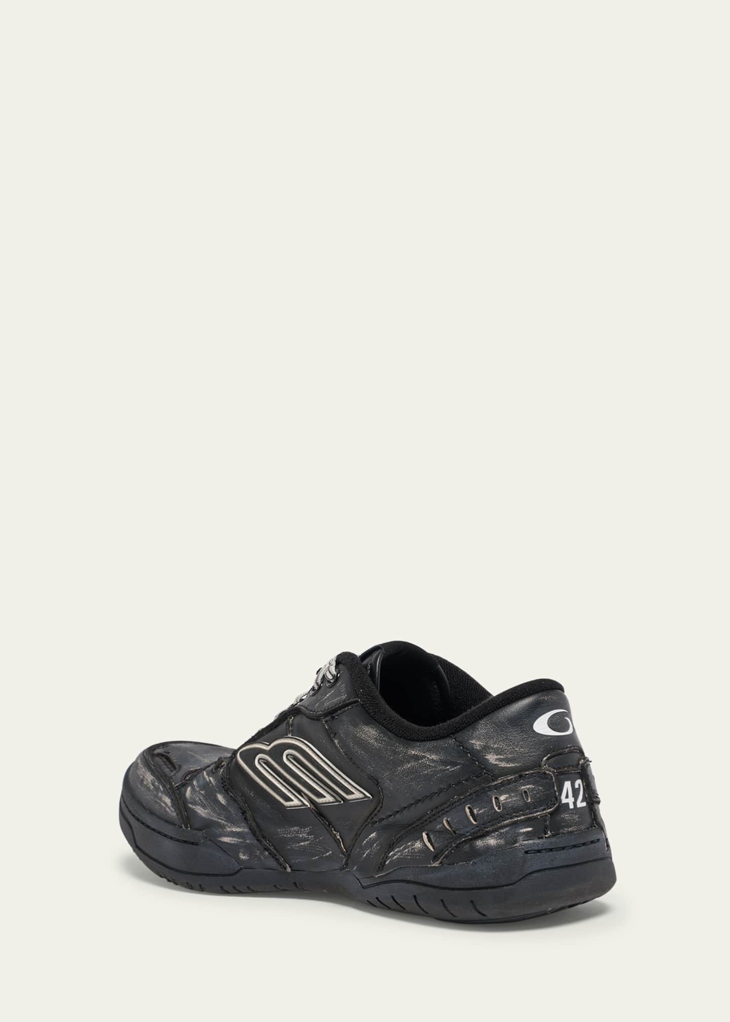 Men's Hamptons Calfskin Low-Top Sneakers