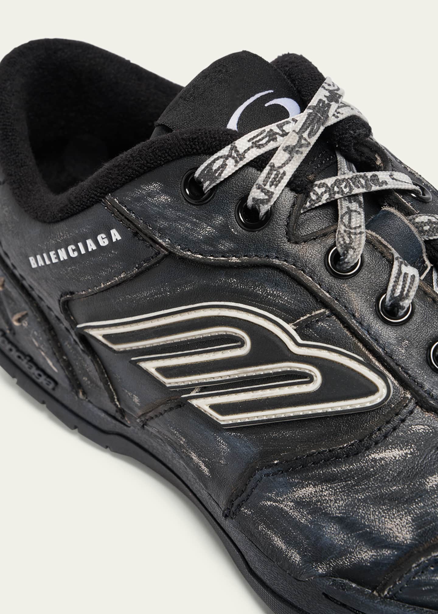 Men's Hamptons Calfskin Low-Top Sneakers