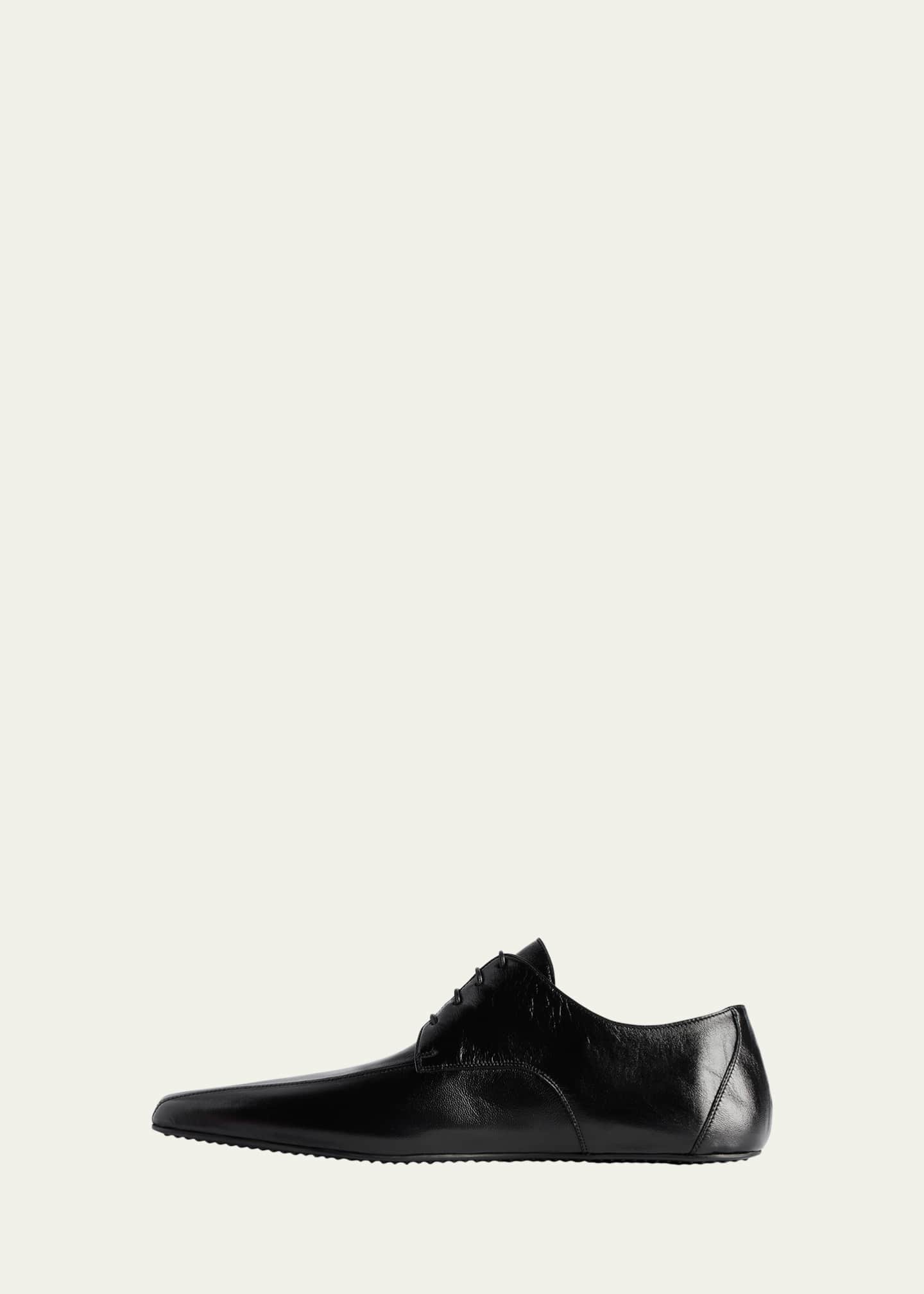 お*ー様 archive balenciaga square toe Derby Balenciaga Men's Hyperflat Leather Square-Toe Derby Shoes