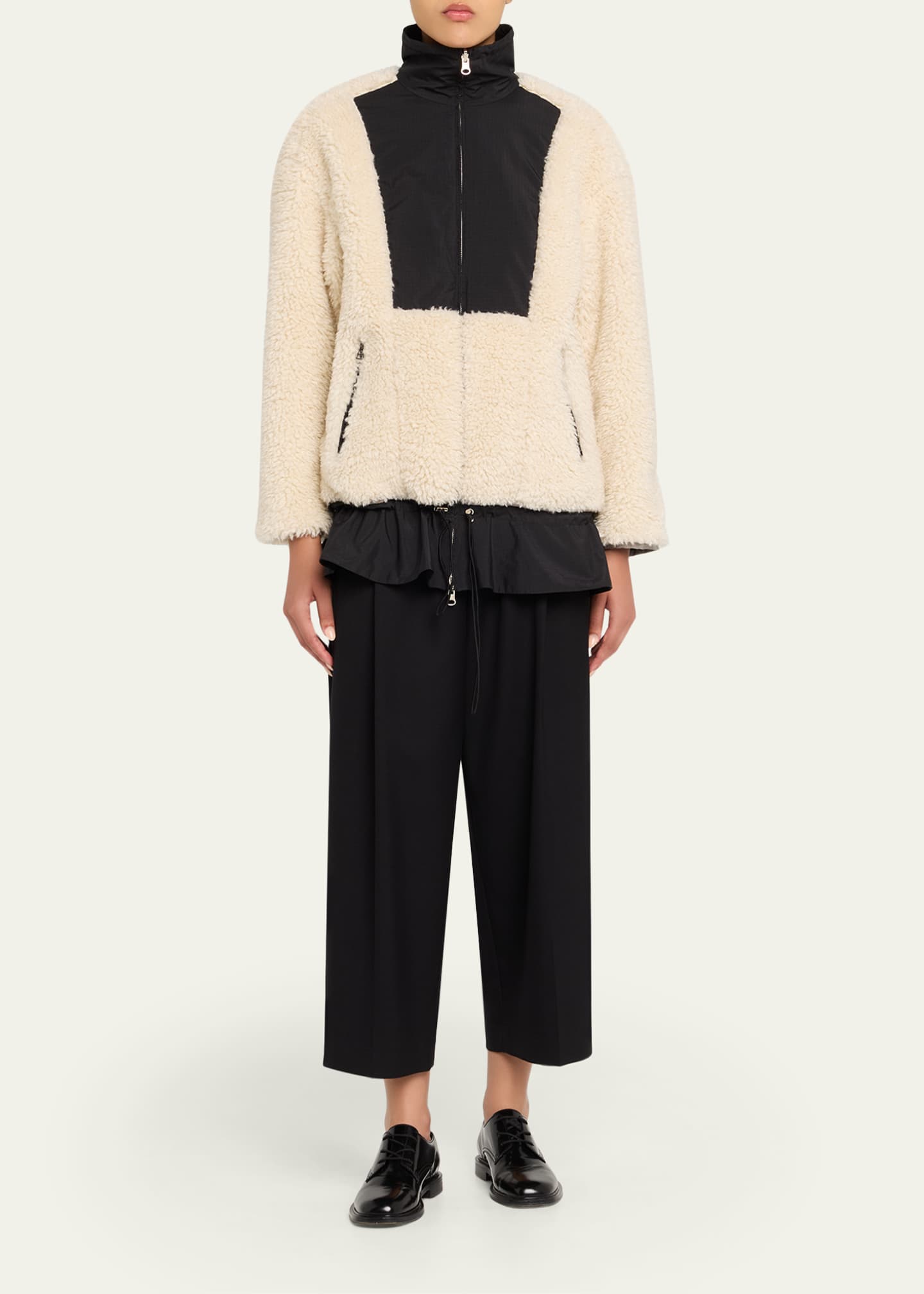 3.1 Phillip Lim ジャケットコート　変形　シルク　リネン　黒　 M Hybrid Tweed Moto Jacket – 3.1 Phillip Lim