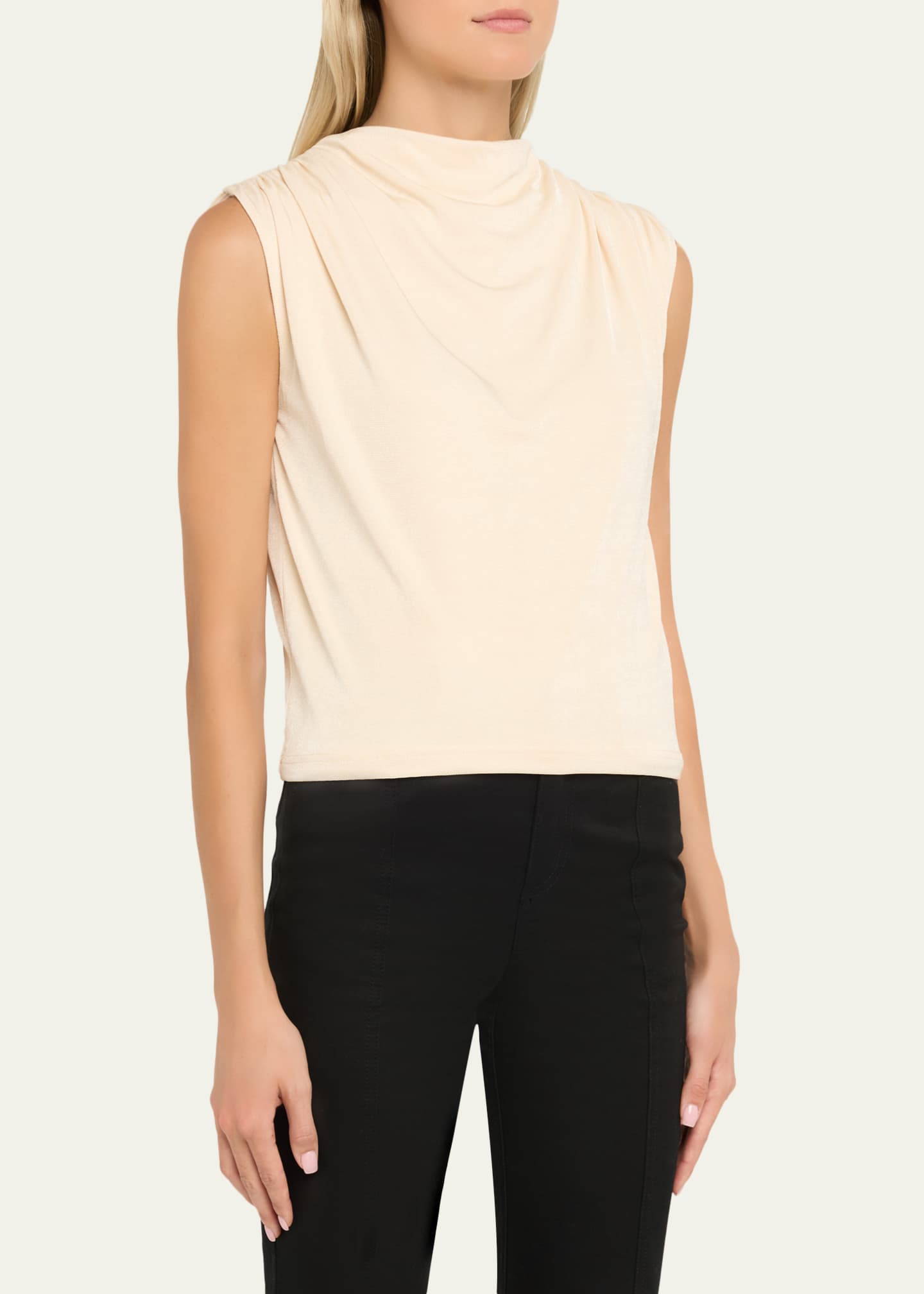 Anna Quan Emi Draped Jersey Top - Bergdorf Goodman