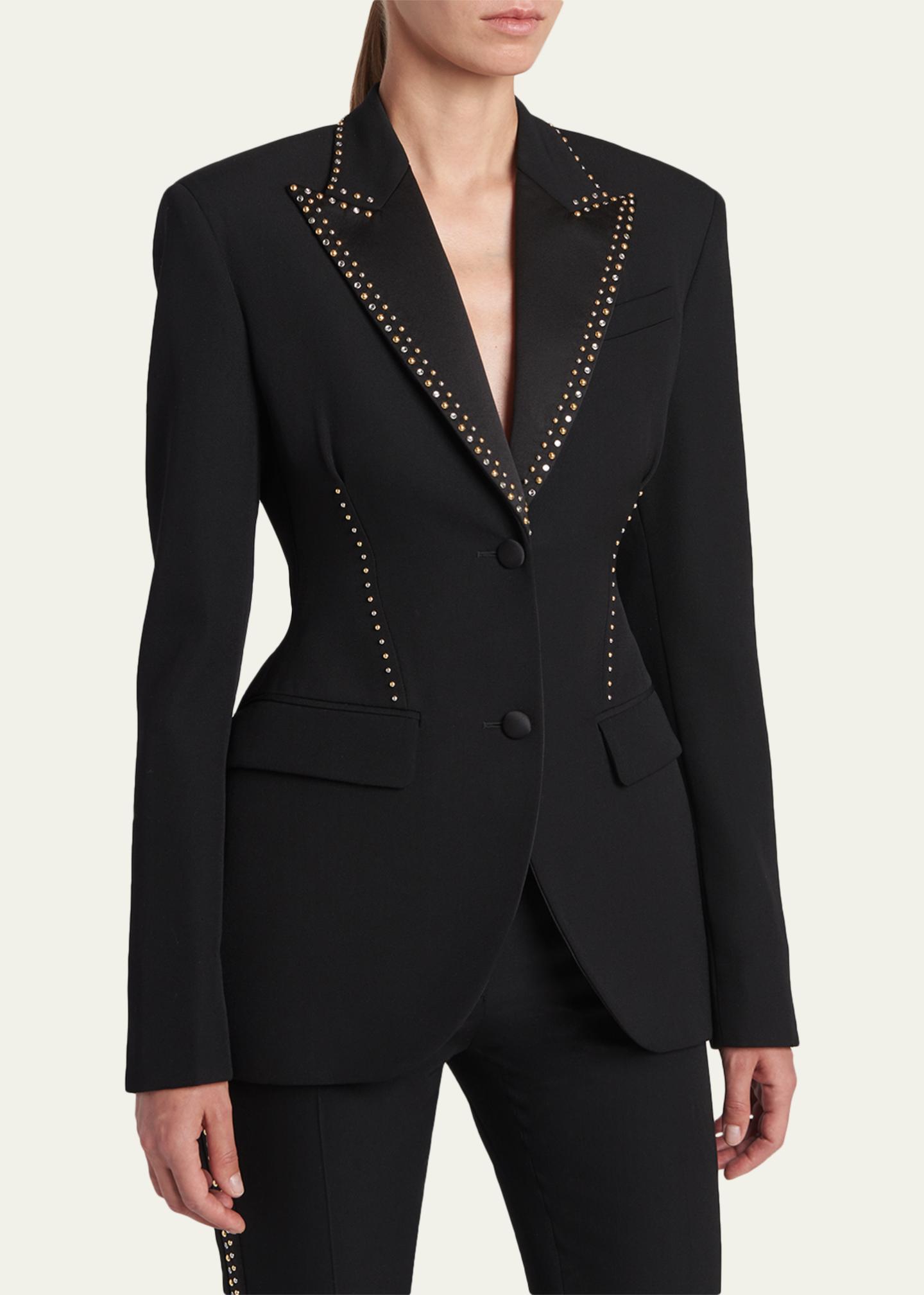 Versace Studded Single-Breasted Jacket - Bergdorf Goodman