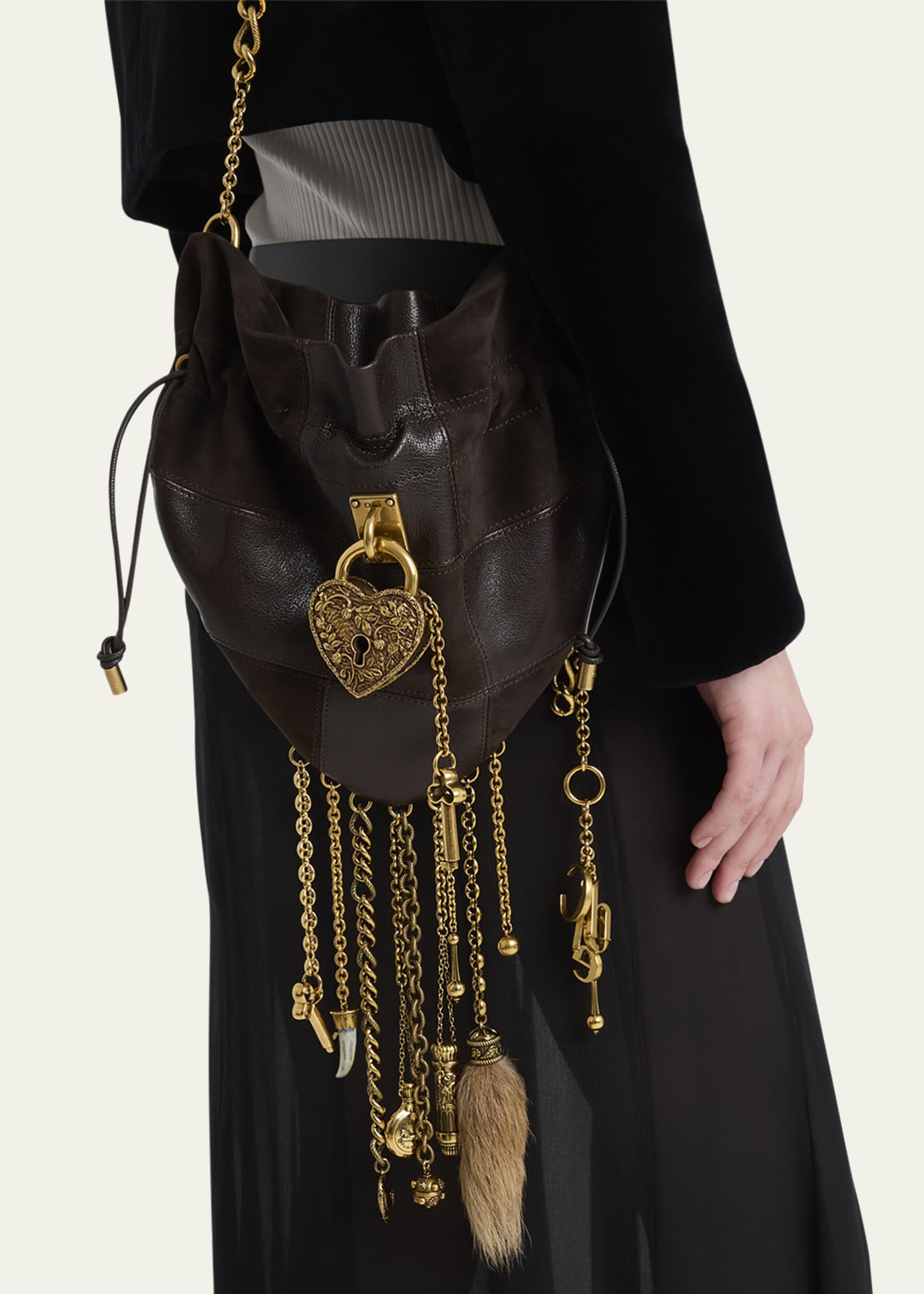 Chateau Treasures Crossbody Bag in Patchwork Leather